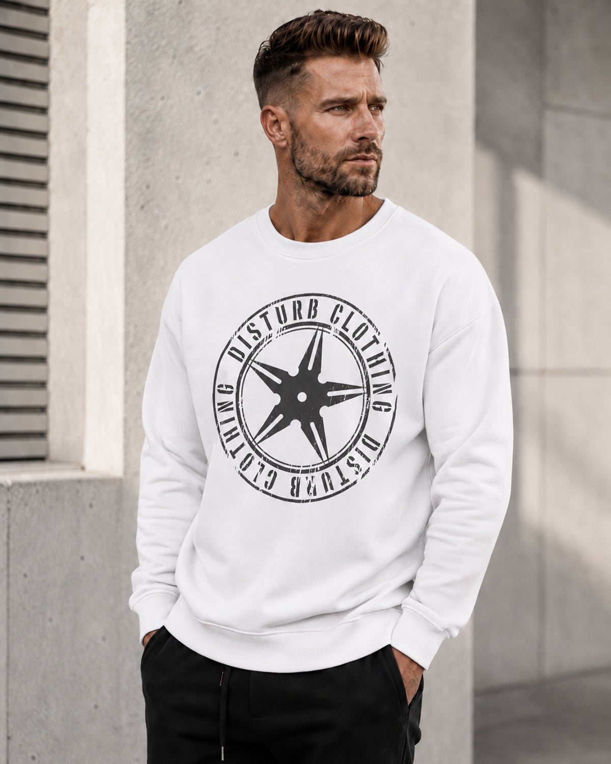 Throwing Star Sweatshirt – White
