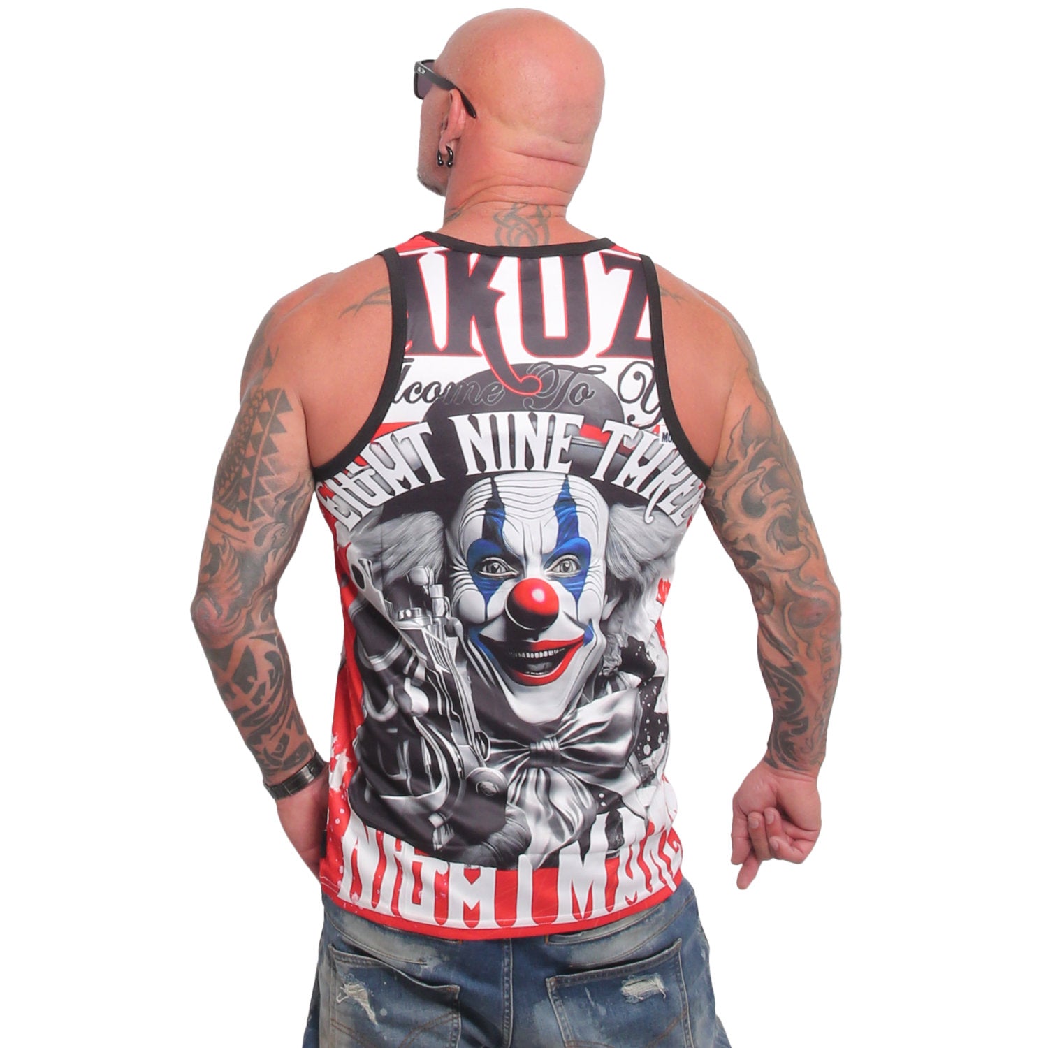 Yakuza Ink Welcome Mesh hihaton - Valkoinen