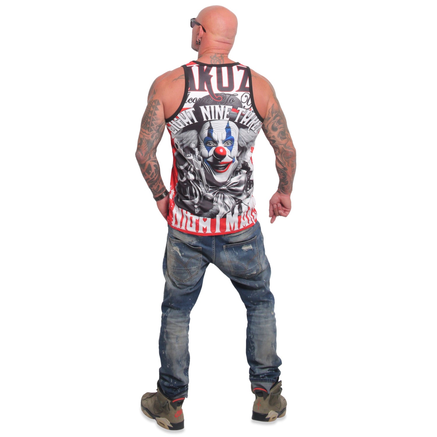 Yakuza Ink Welcome Mesh hihaton - Valkoinen