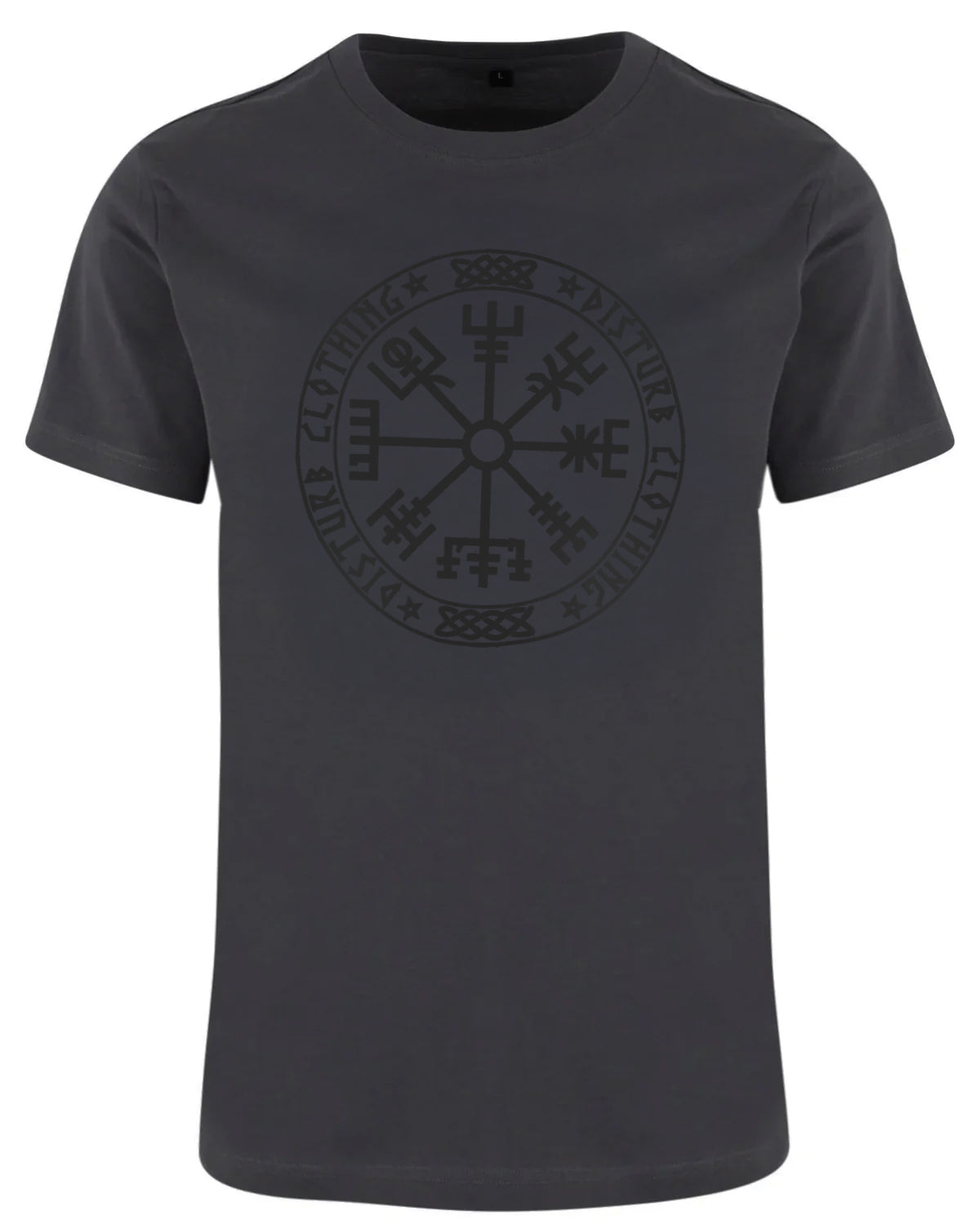 Disturb Clothing Disturb Compass t-paita #Väri_Tummanharmaa