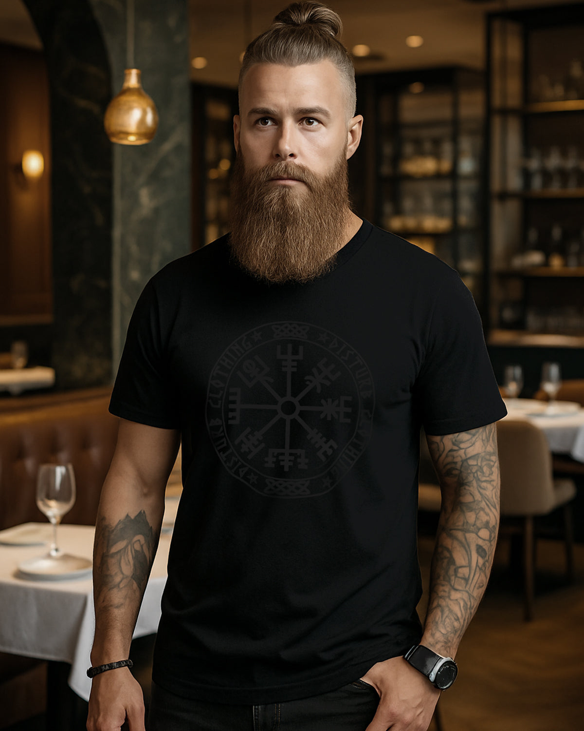 Disturb Clothing Disturb Compass t-paita #Väri_black