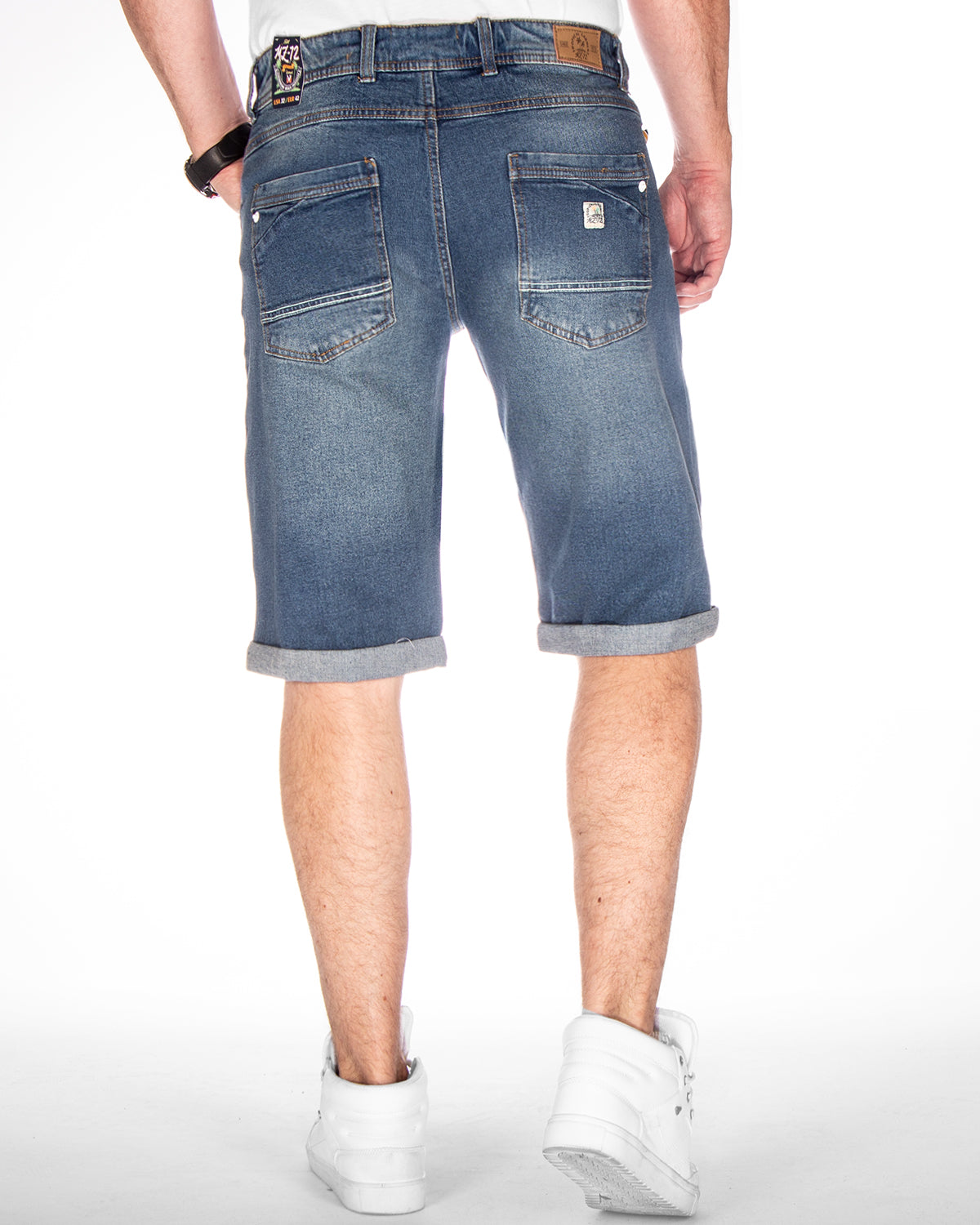 MZ72 Brand Focus farkkushortsit - Sininen