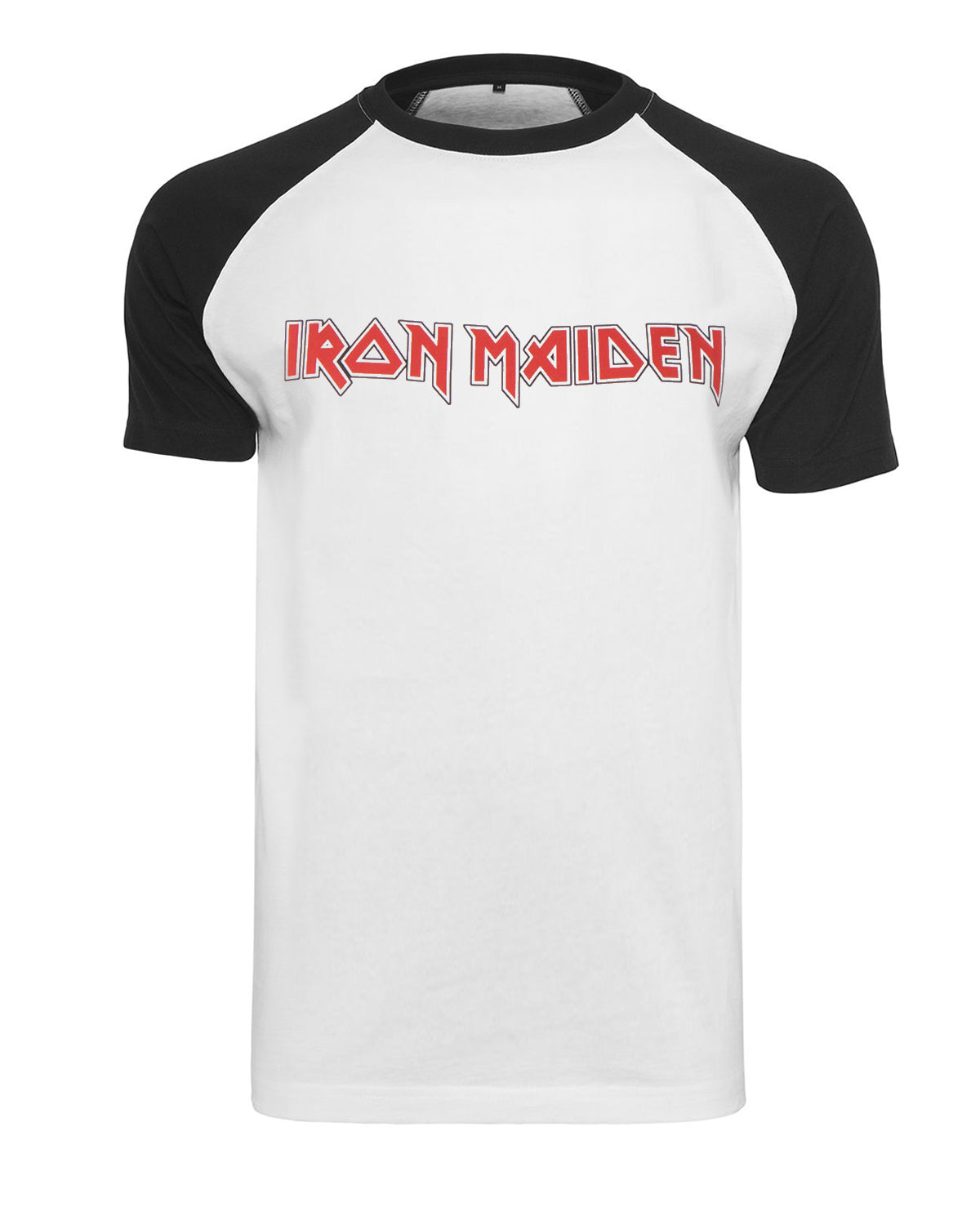 Urban Classics Iron Maiden logo t-paita - Valkoinen/Musta 5XL