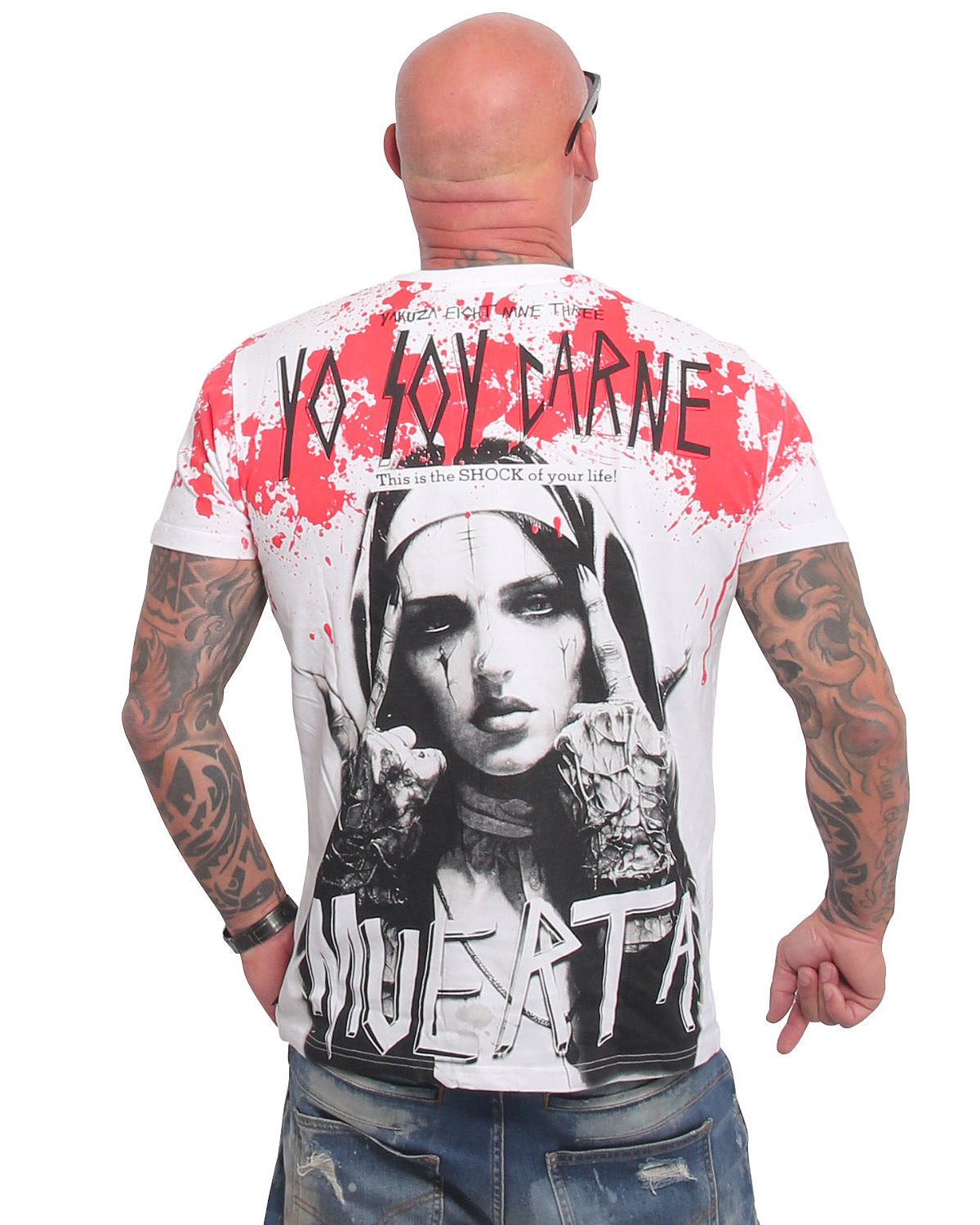 Yakuza Ink Carne t-paita - Valkoinen