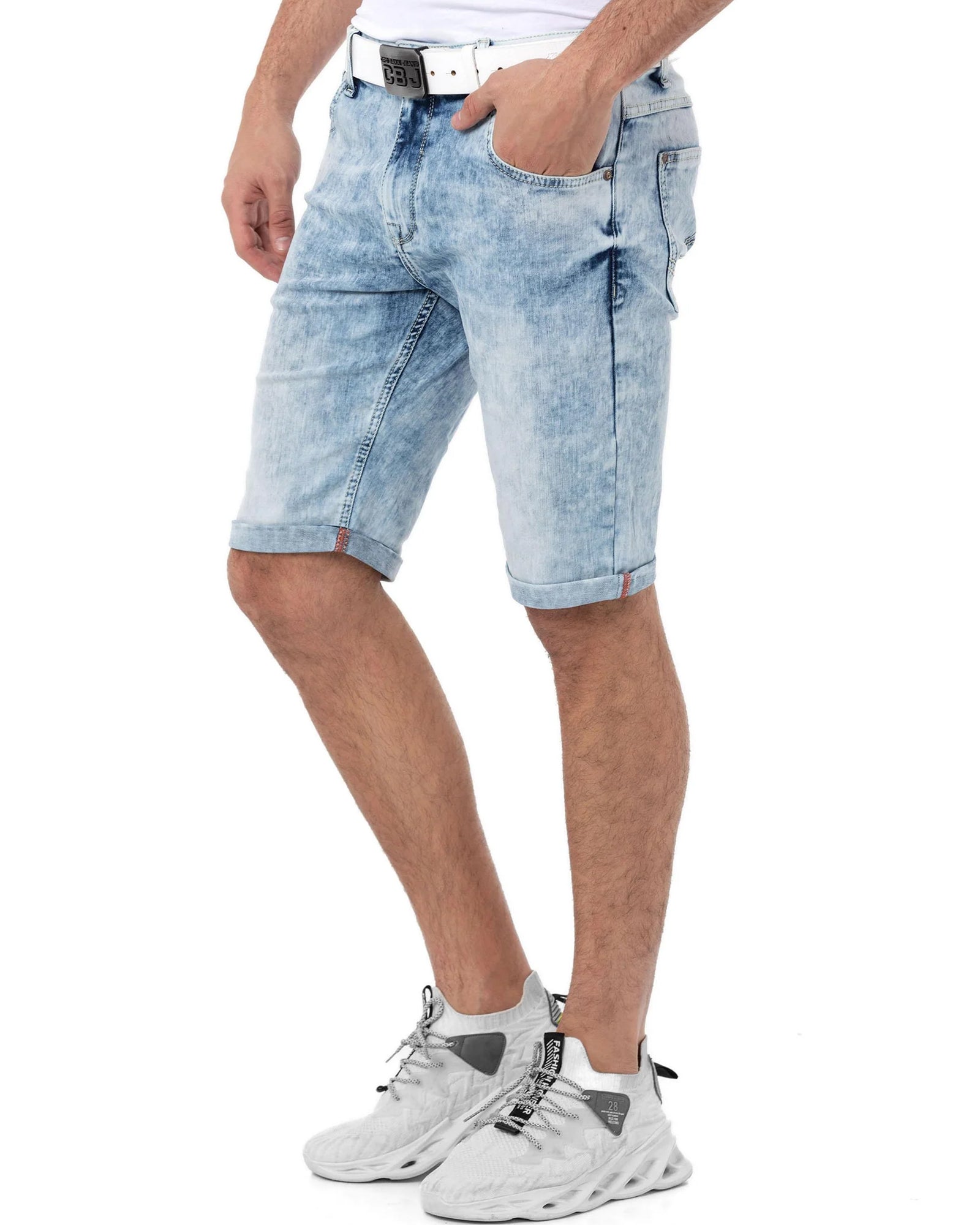 Cipo & Baxx CK266 Simon farkkushortsit - Vaaleansininen