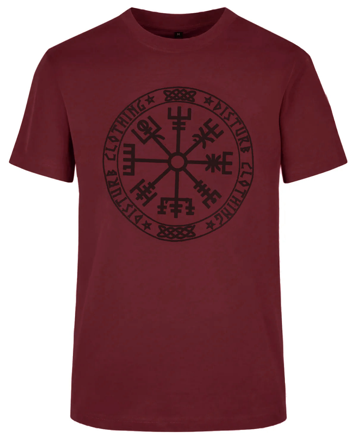 Disturb Clothing Disturb Compass t-paita #Väri_burgundy