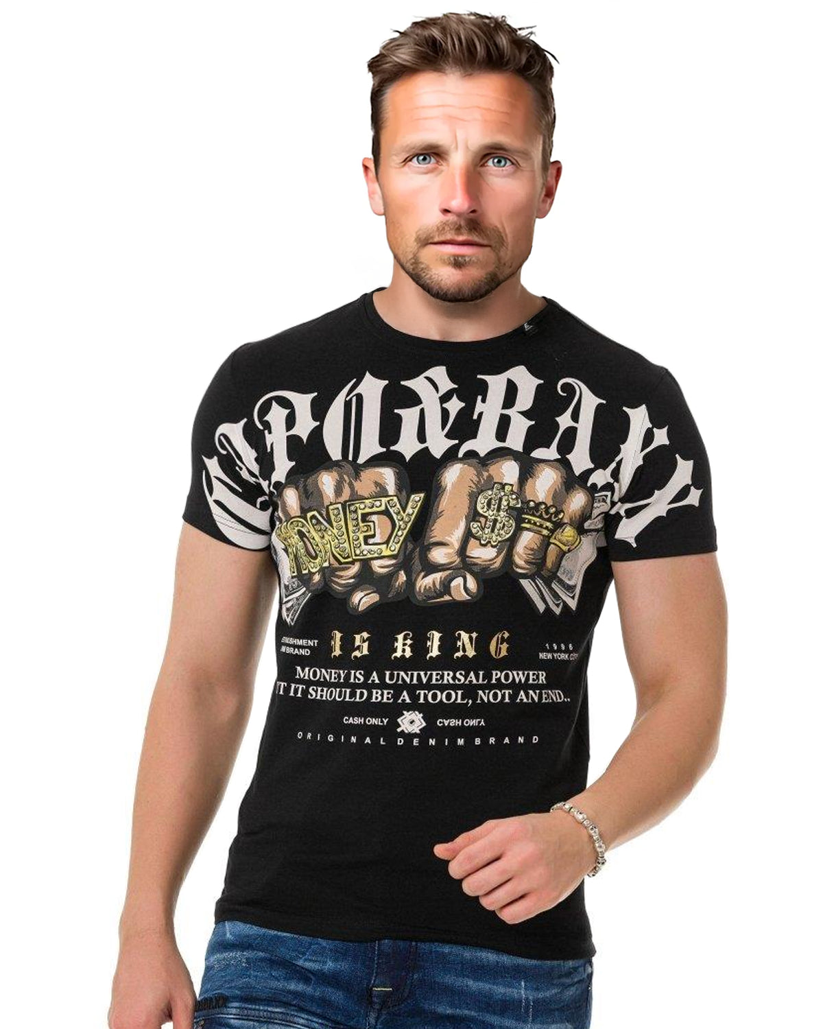 Cipo & Baxx CT714 Money t-paita - Musta 2XL