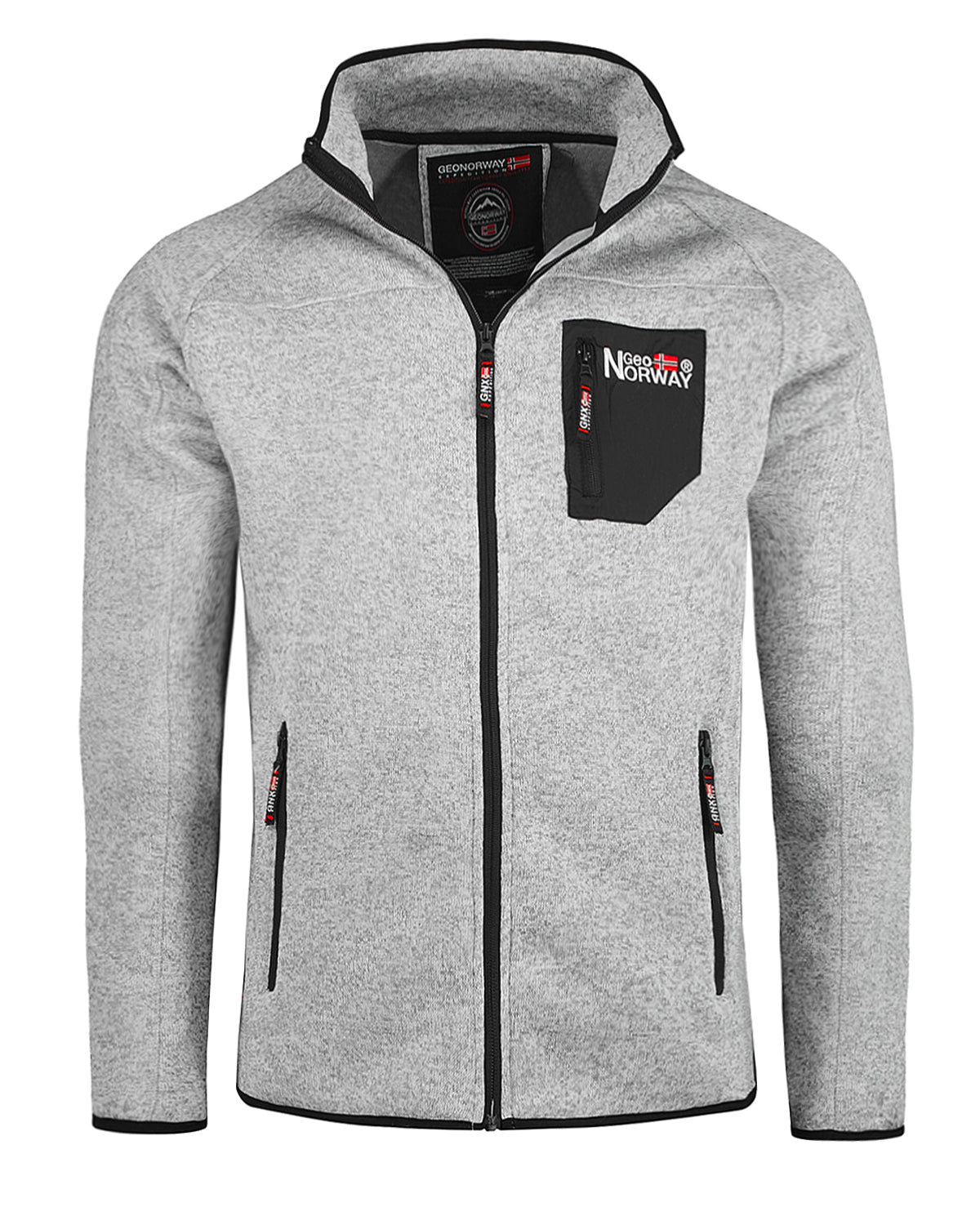 Title fleece jacket White