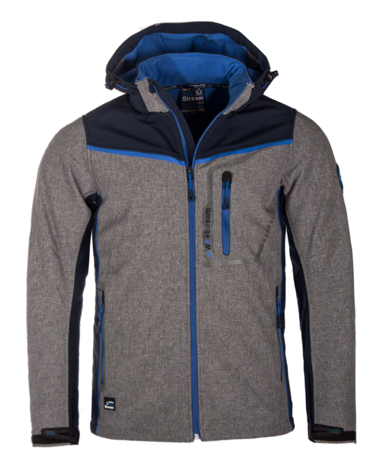 MZ72 Brand Ipixel softshell-takki - Vaaleanharmaa