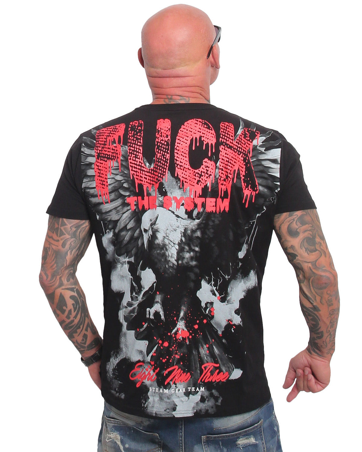 Yakuza Ink Eagle t-paita - Musta