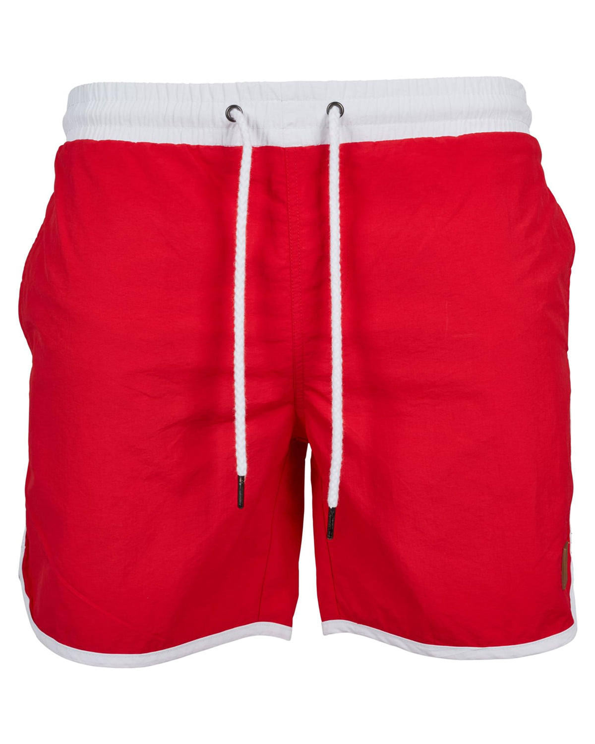 Urban Classics Retro uimashortsit - Punainen/Valkoinen