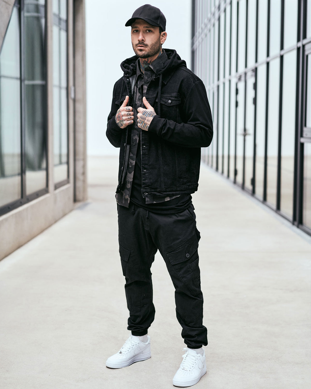 Men's black cargo pants Brandit Ray - Main Image