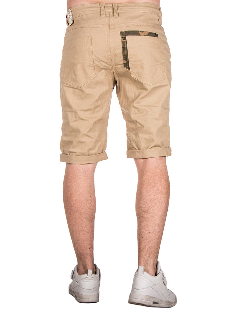 MZ72 Brand Frizzy bermuda shortsit - Beige