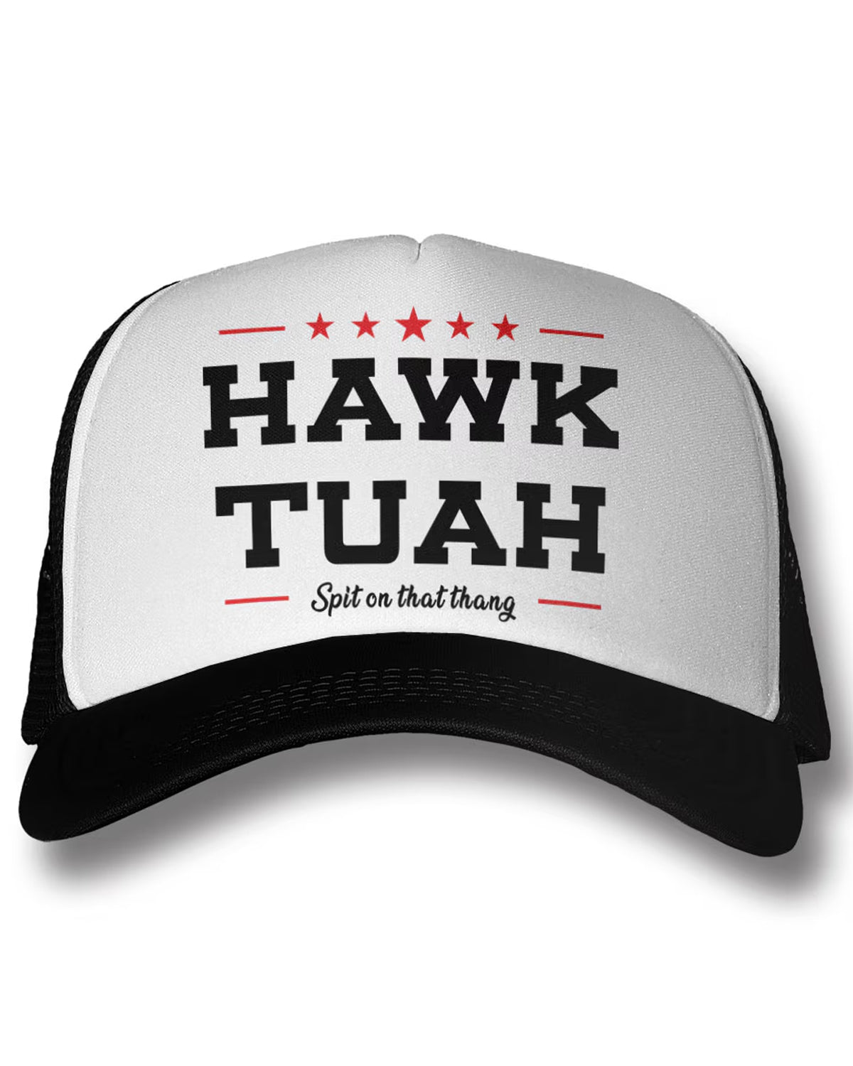 Print Shirt Hawk Tuah Trucker snapback - Musta