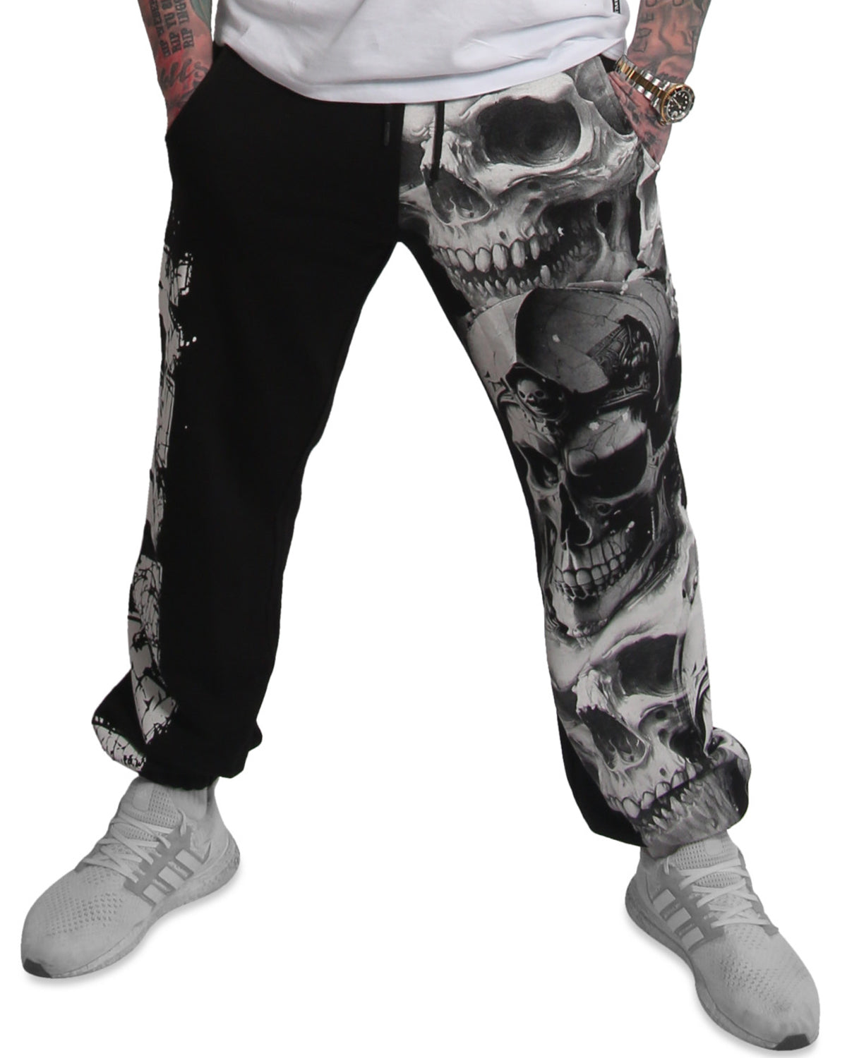 Yakuza Ink Mouth Loose collegehousut - Musta