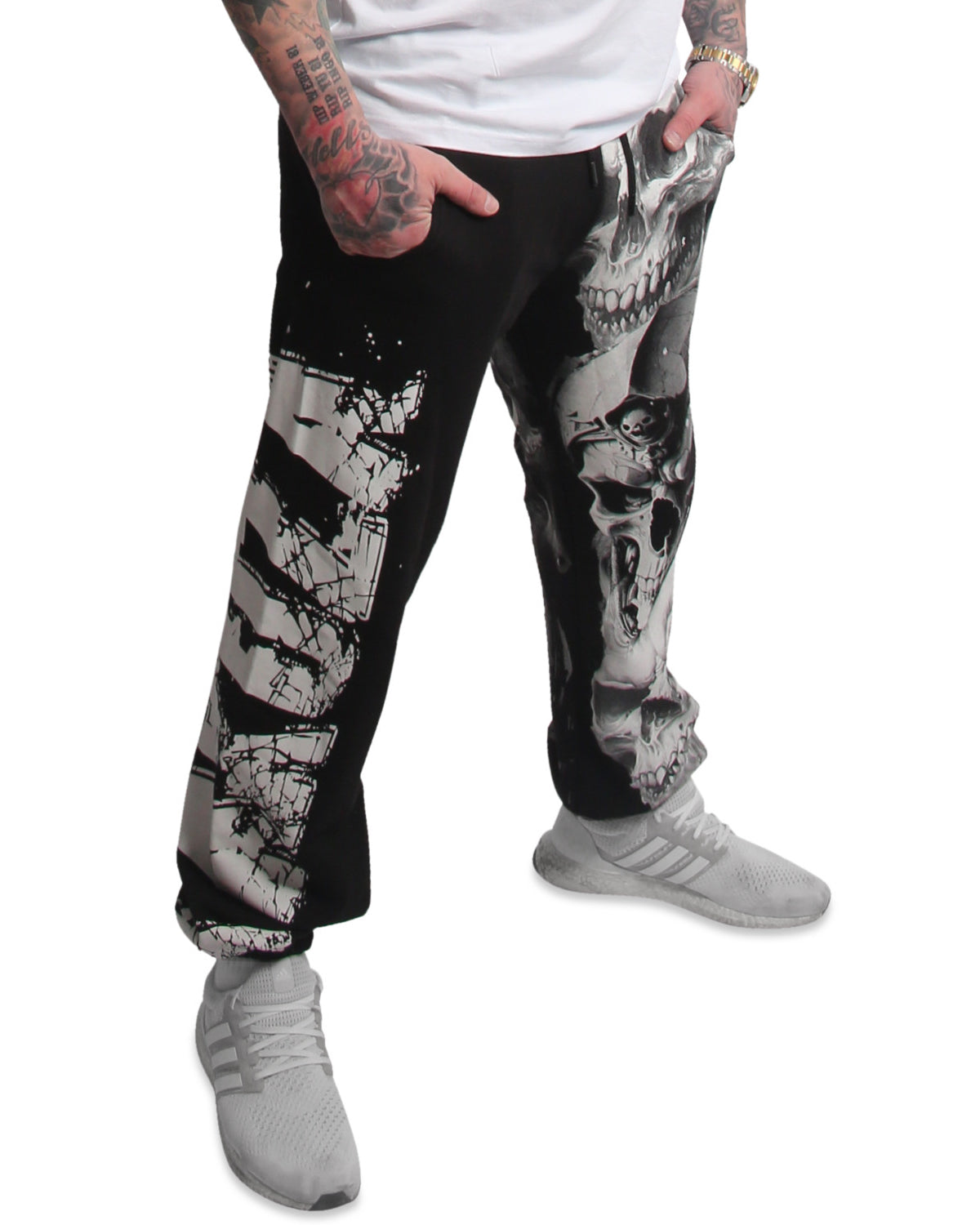 Yakuza Ink Mouth Loose collegehousut - Musta