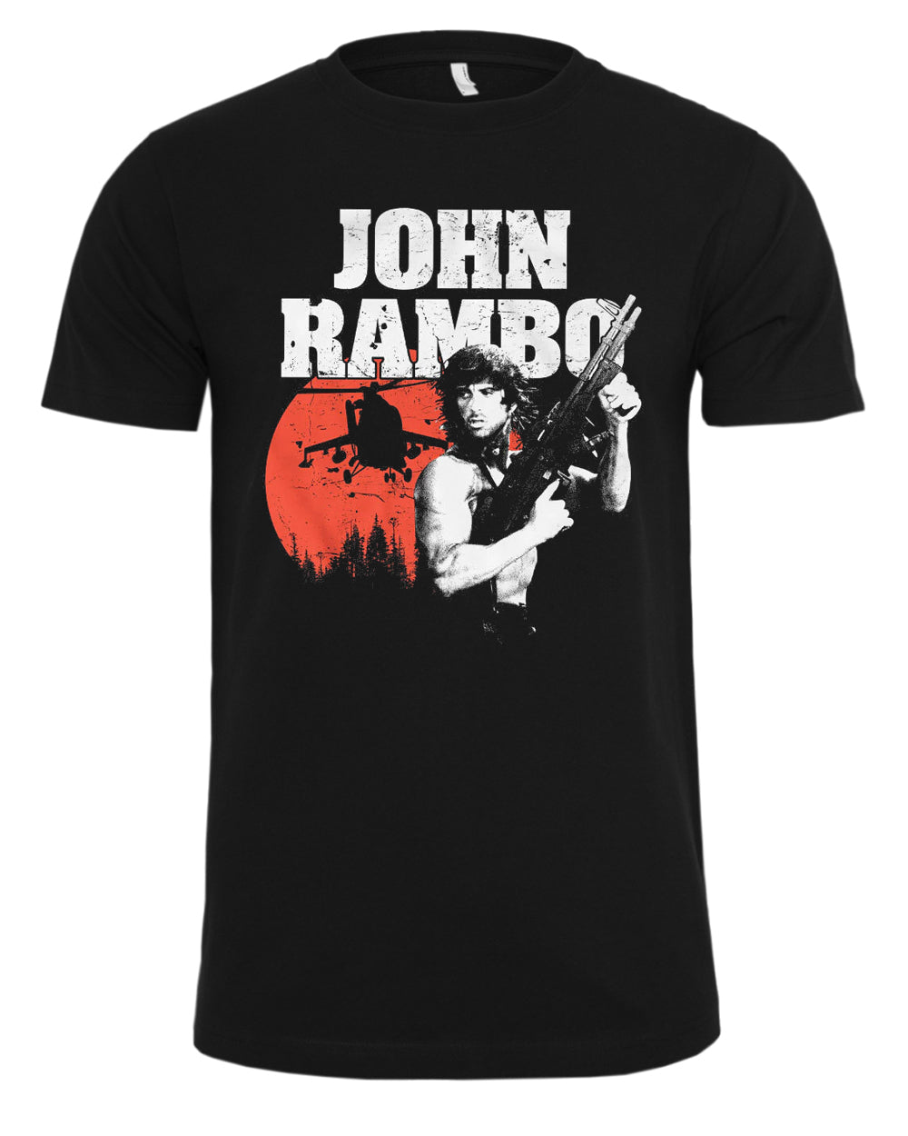 Print Shirt John Rambo t-paita - Musta
