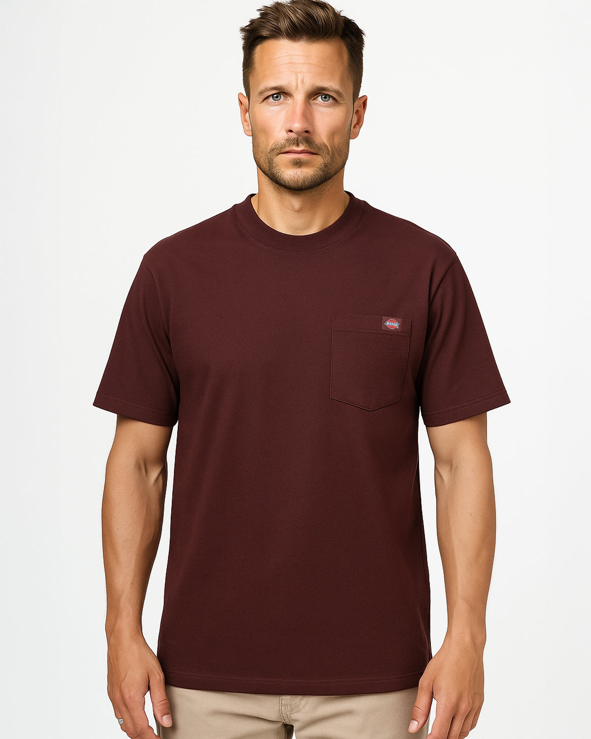 Dickies Luray pocket t-paita - Burgundi