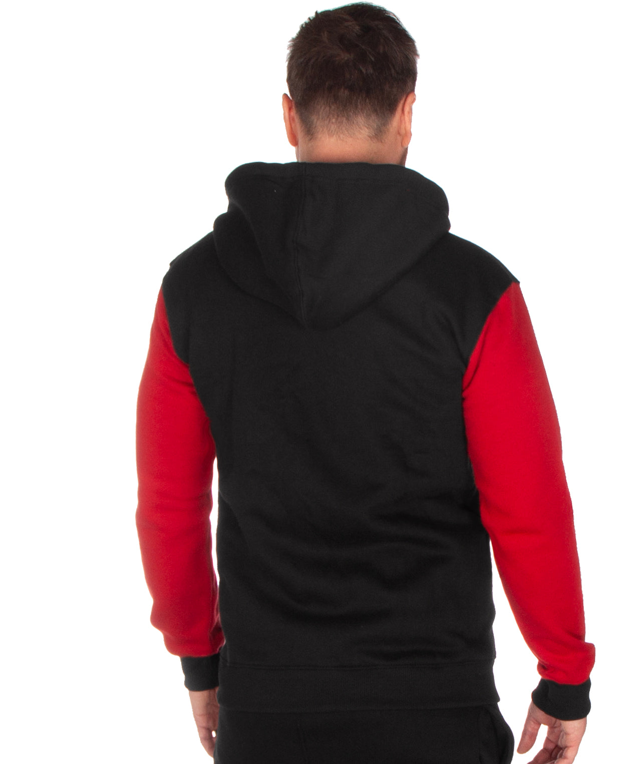 Marine royal zip hoodie - Black/Red