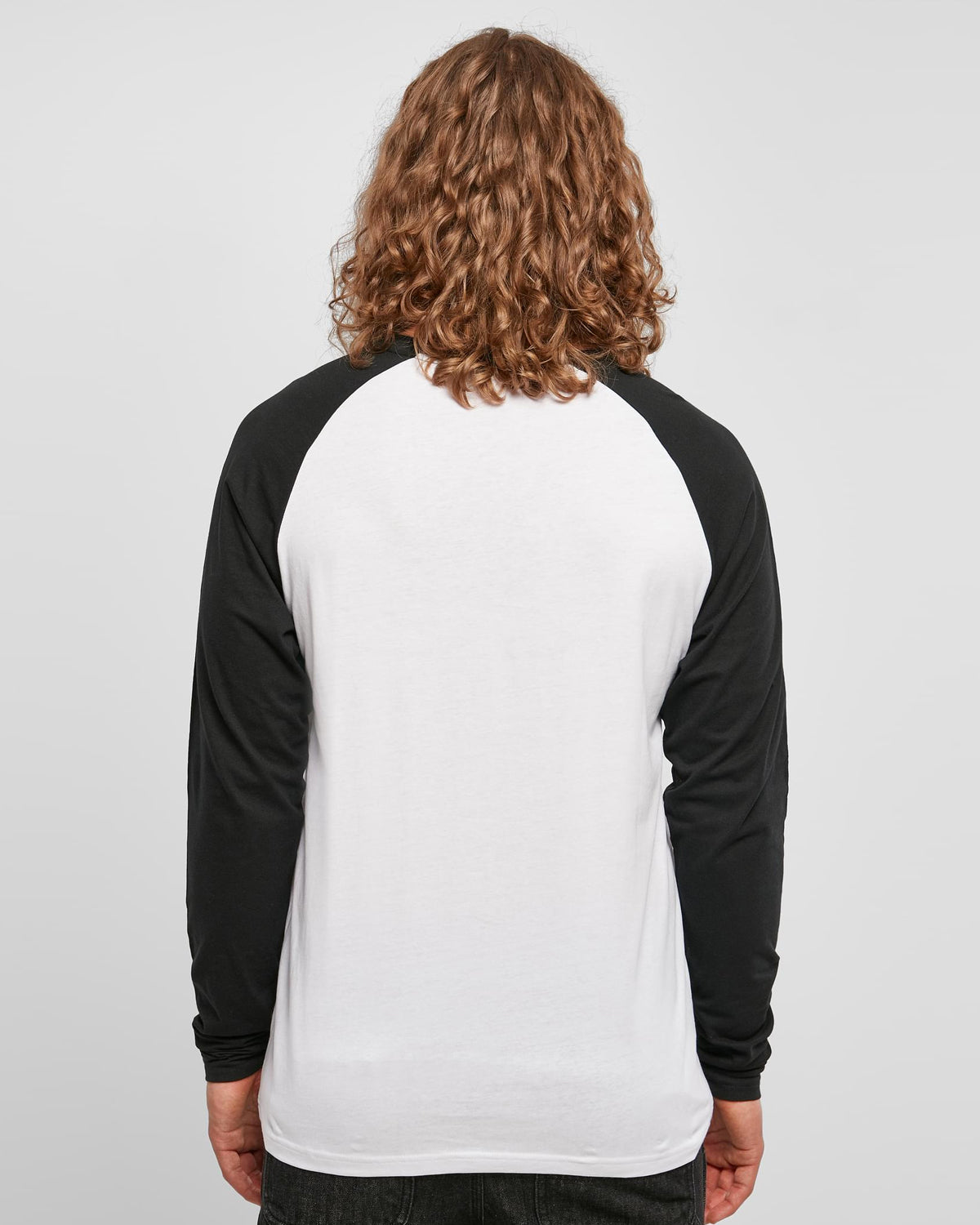 Disturb Clothing Contrast raglan pitkähihainen - Valkoinen/Musta