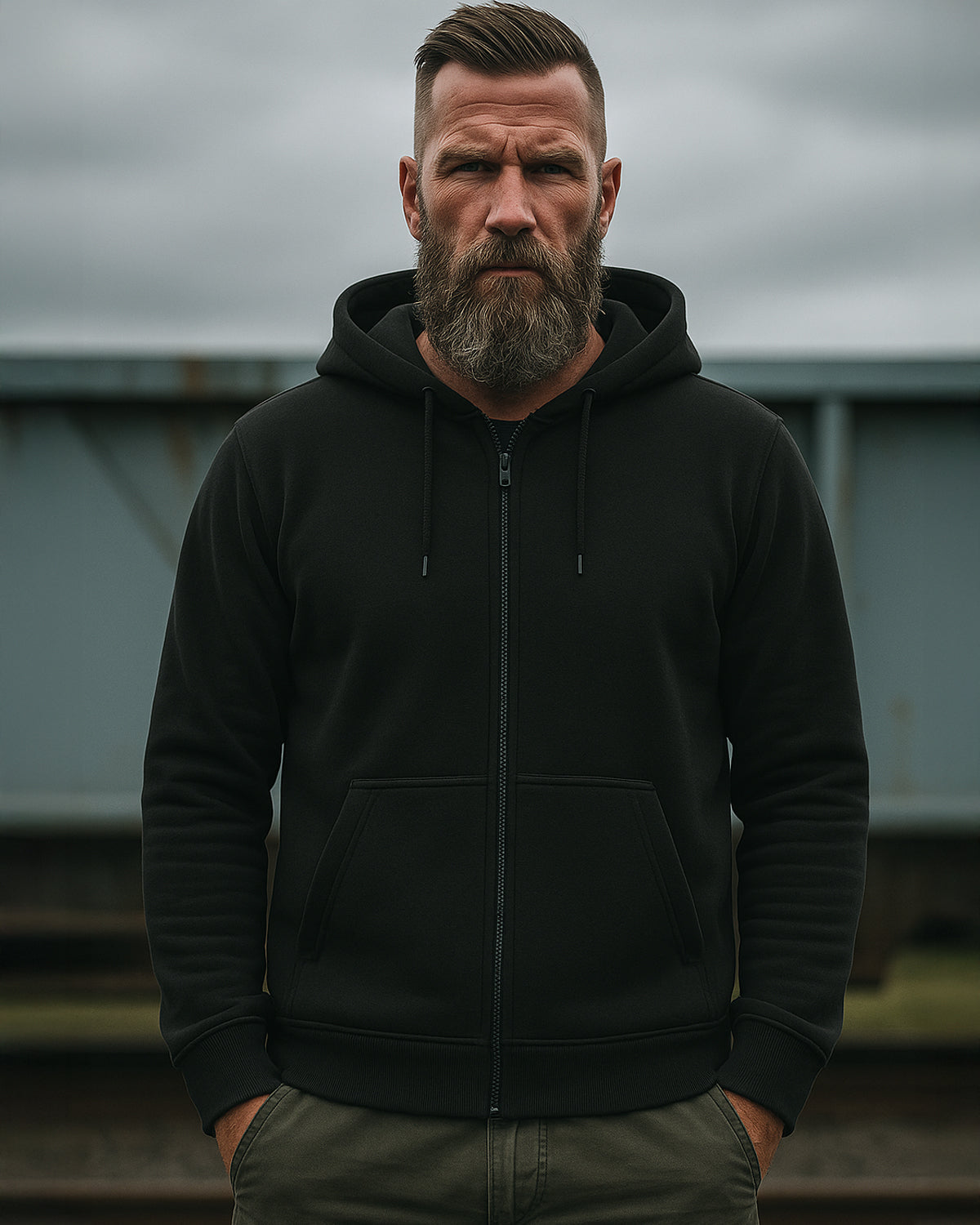 Raw Vetoketjuhuppari #Väri_Black