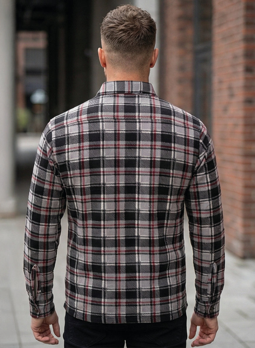 MZ72 Brand Dylim flanellipaita - Harmaa