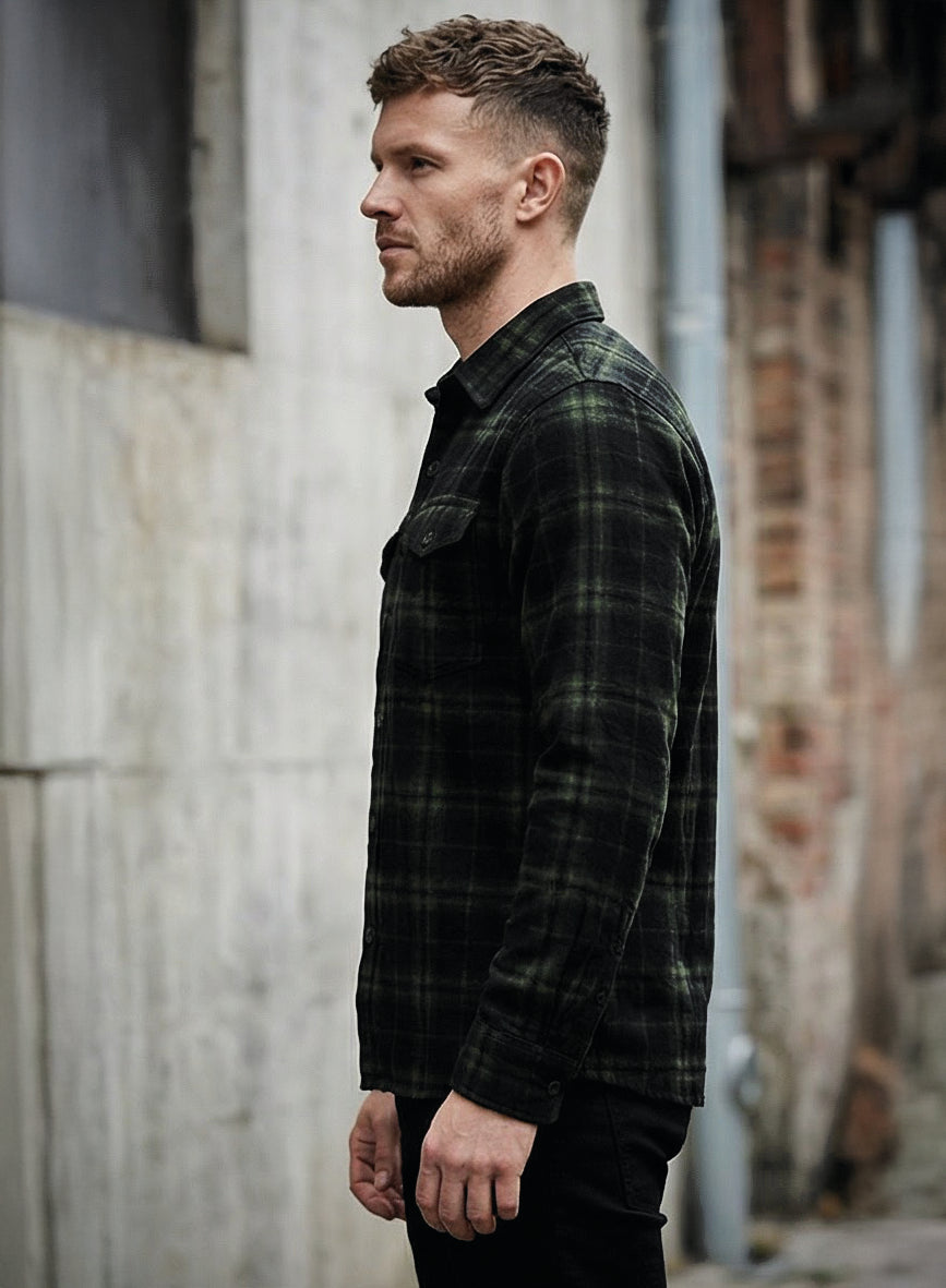 MZ72 Brand Dylim flanellipaita - Vihreä