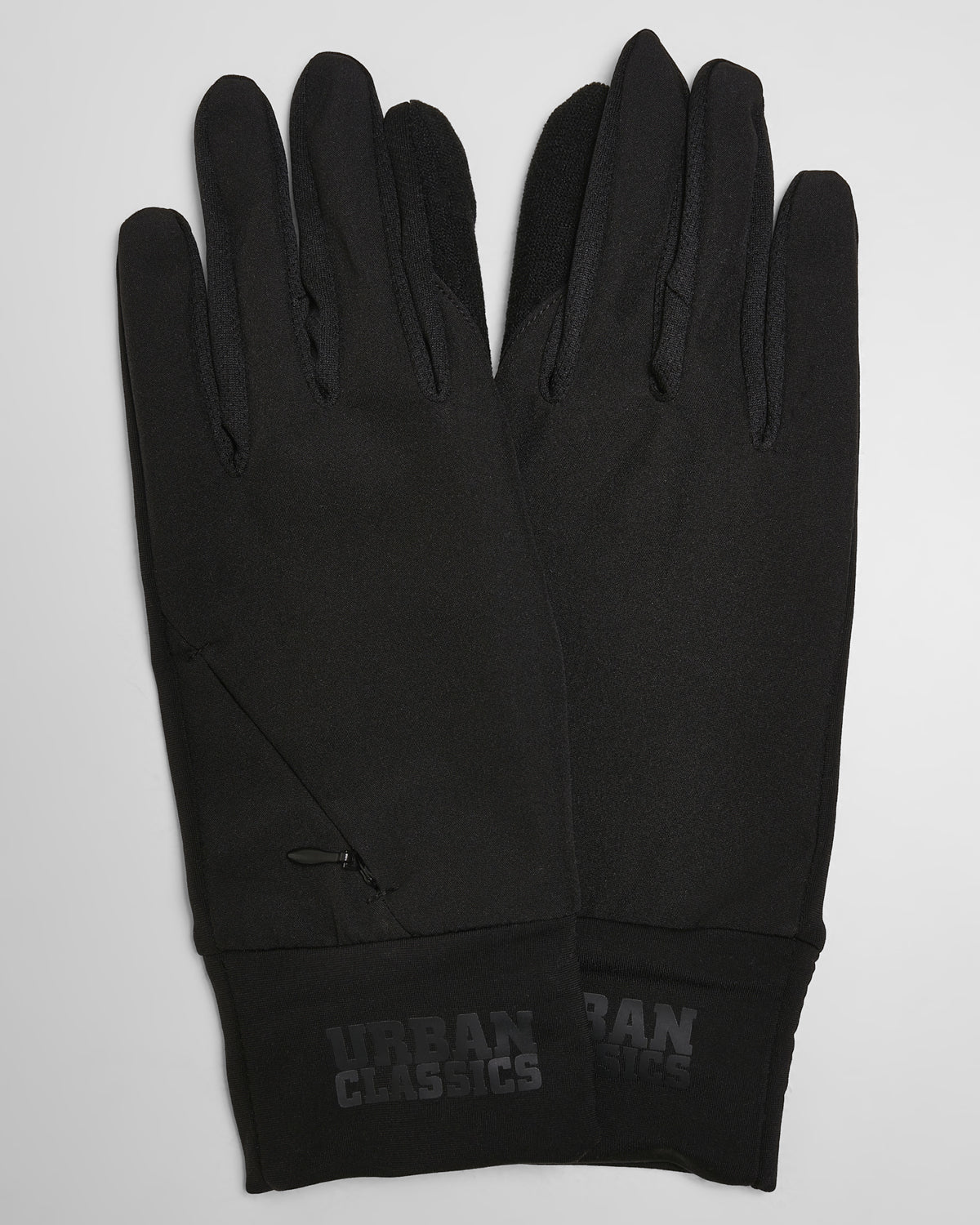 Urban Classics Logo cuff performance hanskat - Musta