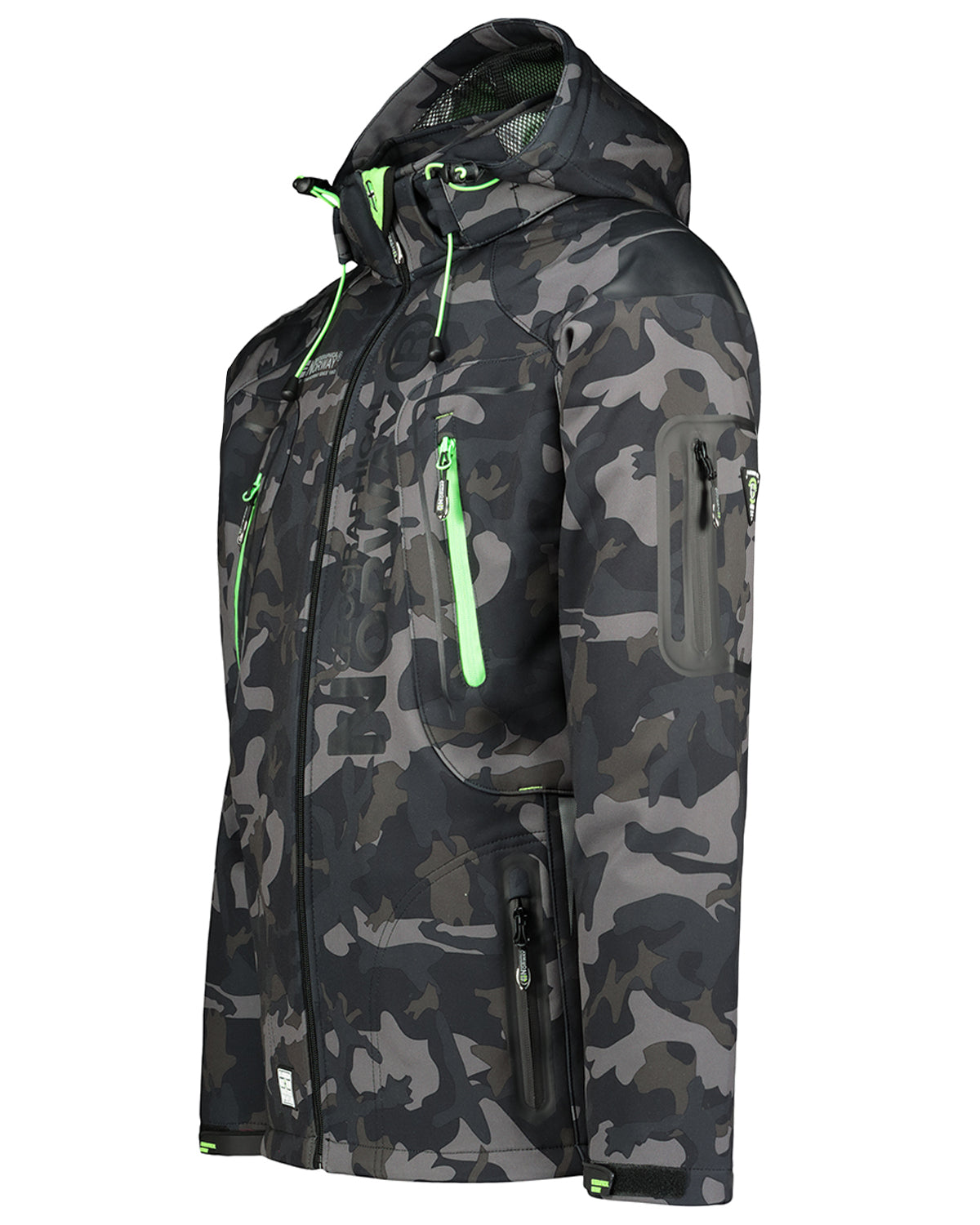 Geographical Norway Techno softshelltakki - Camo/Vihreä