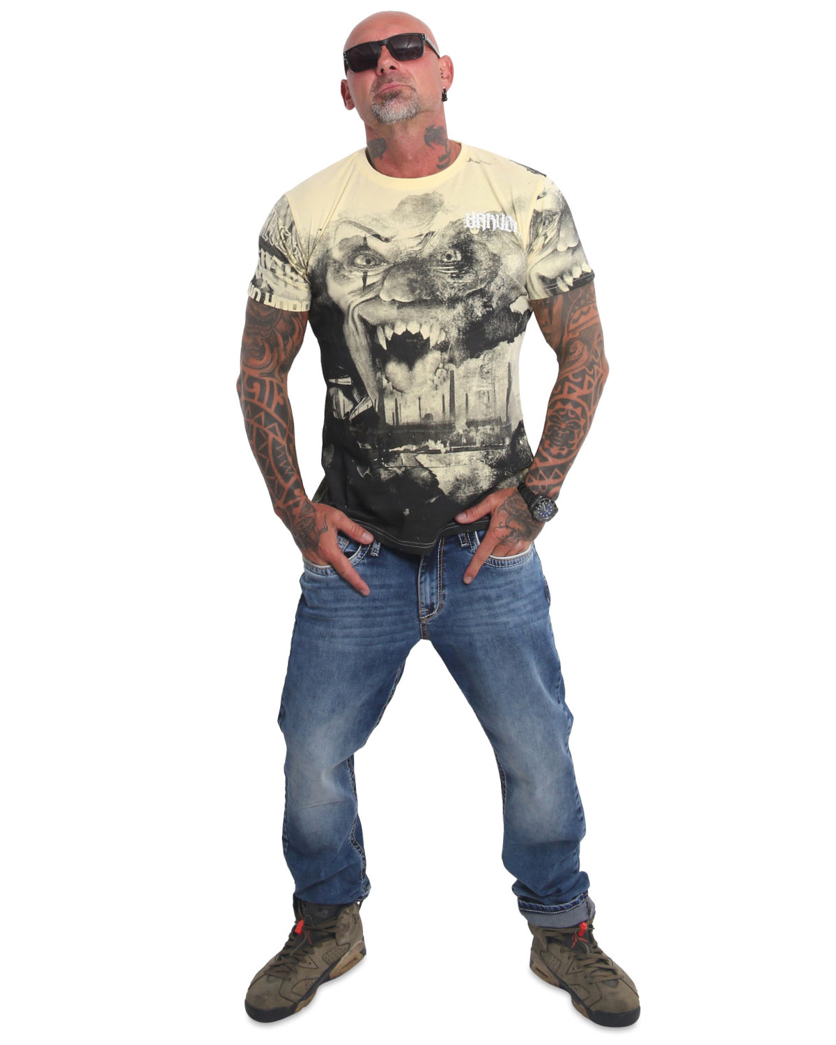 Yakuza Ink Horror t-paita - Keltainen