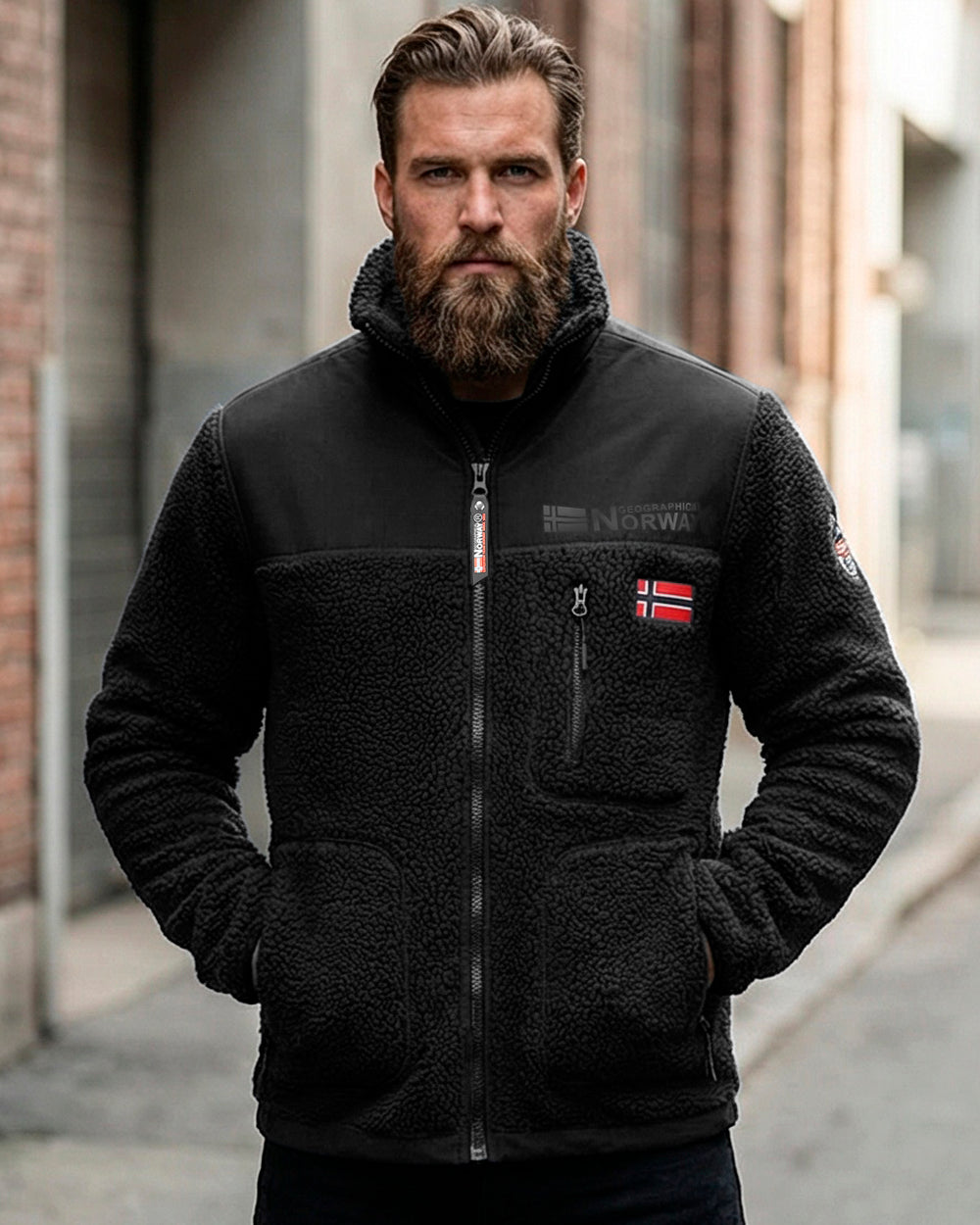 Geographical Norway Tuvalu välikausitakki - Musta