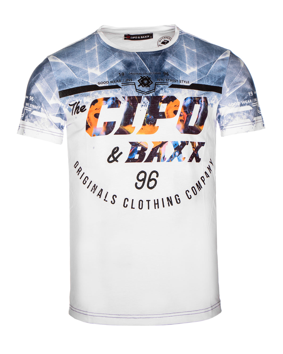 Cipo & Baxx CT612 Galax t-paita - Valkoinen