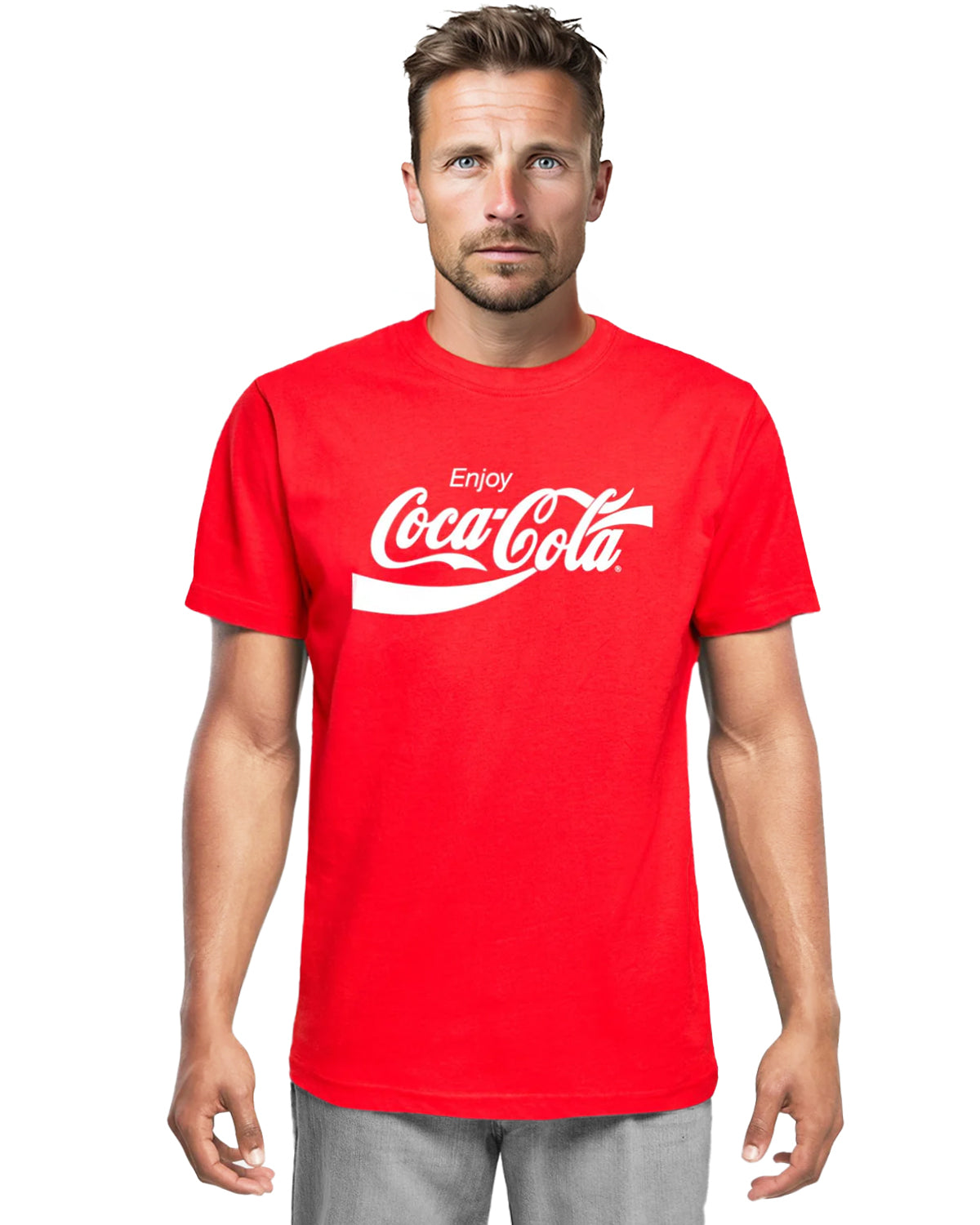 Urban Classics Coca Cola t-paita - Punainen