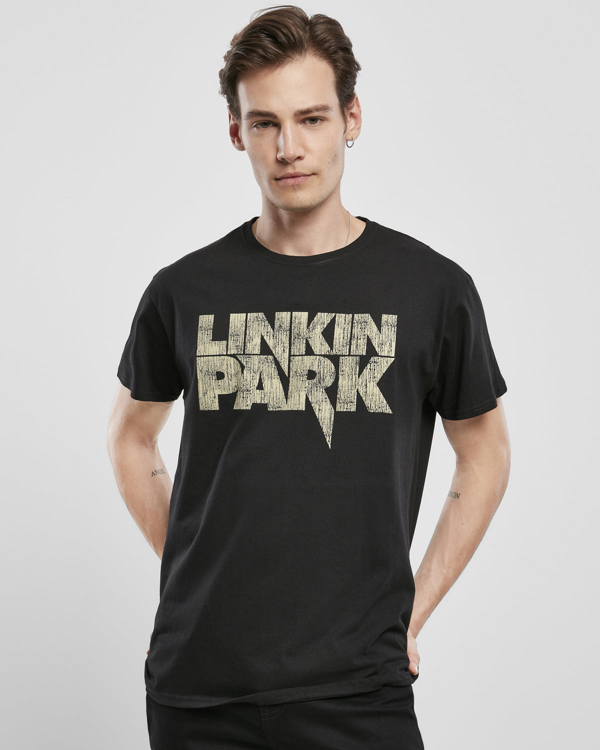 Urban Classics Linkin Park Distressed t-paita - Musta