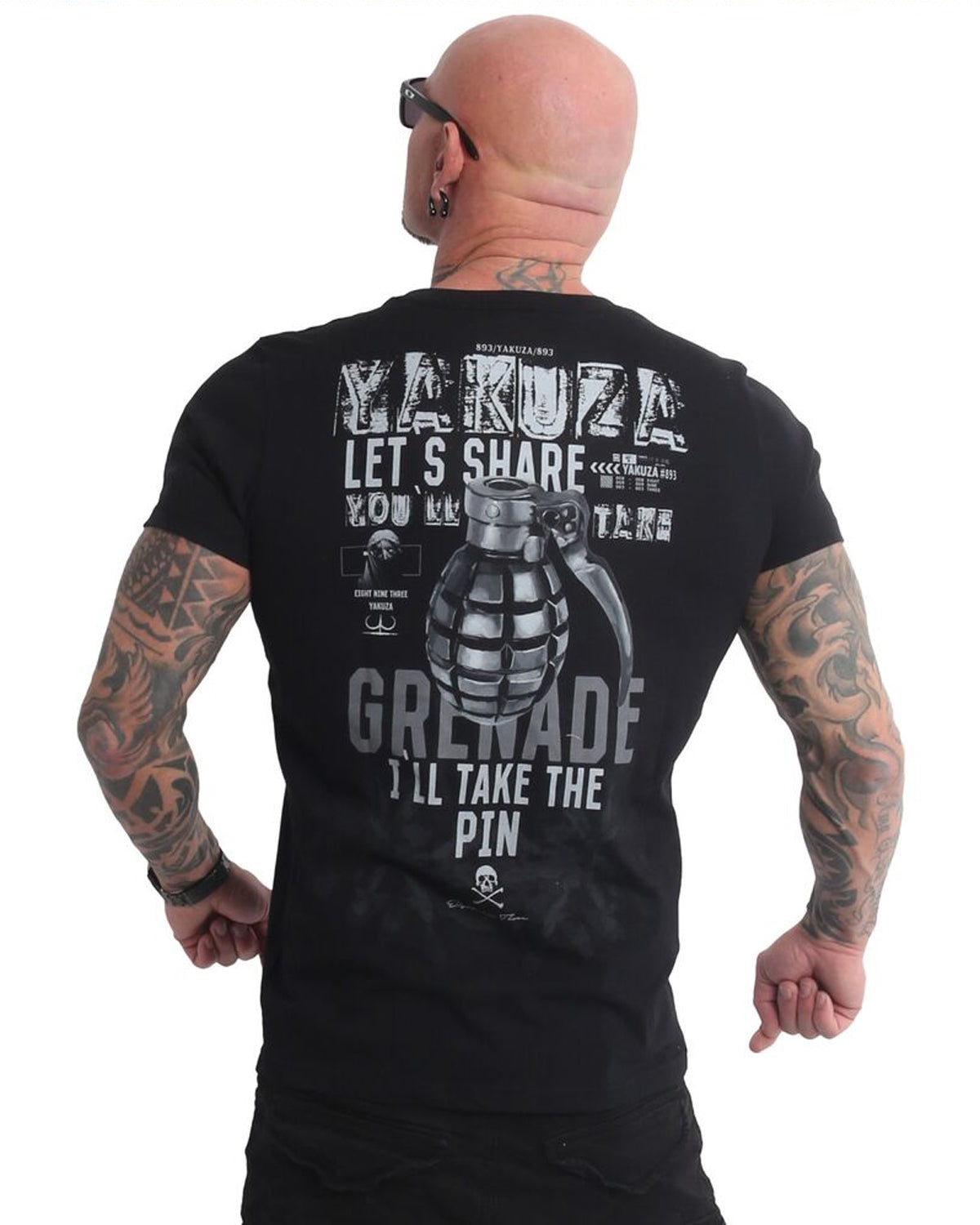 Yakuza Ink Grenade t-paita - Musta