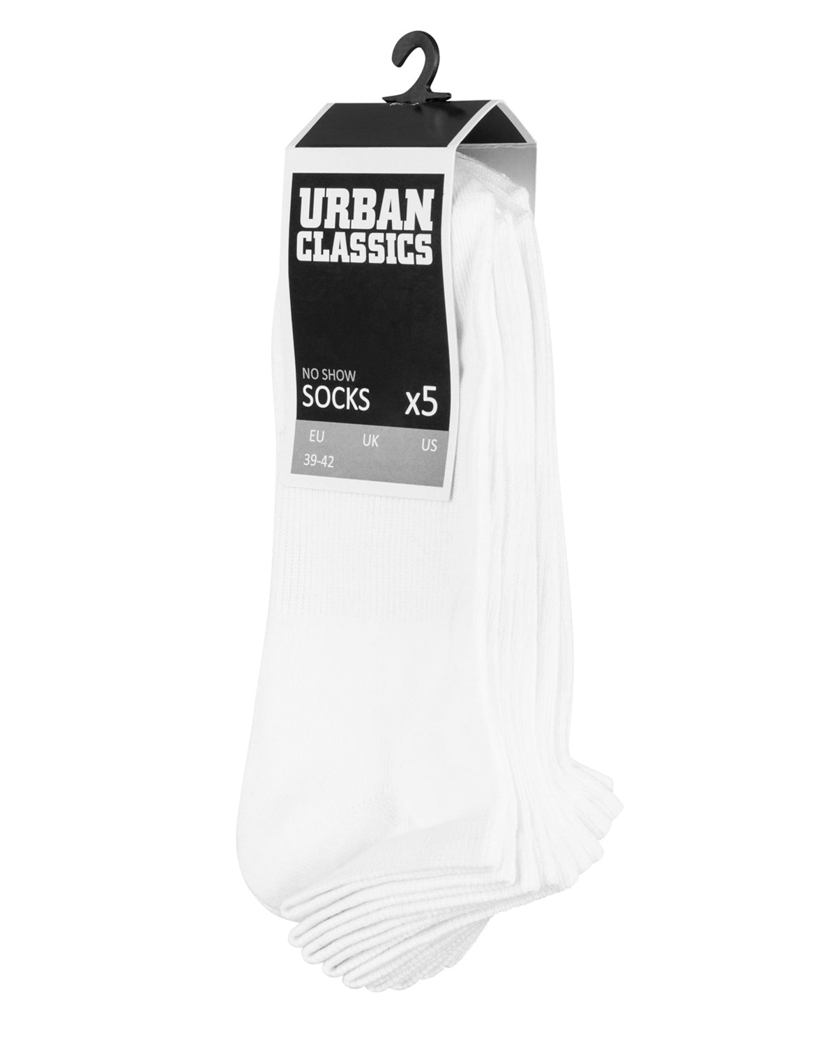 Urban Classics No show sukat 5-pack - Valkoinen