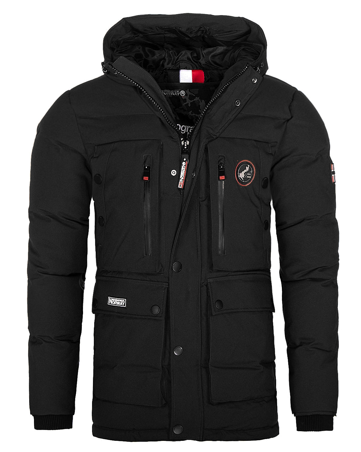 Geographical Norway Albert men's black winter jacket