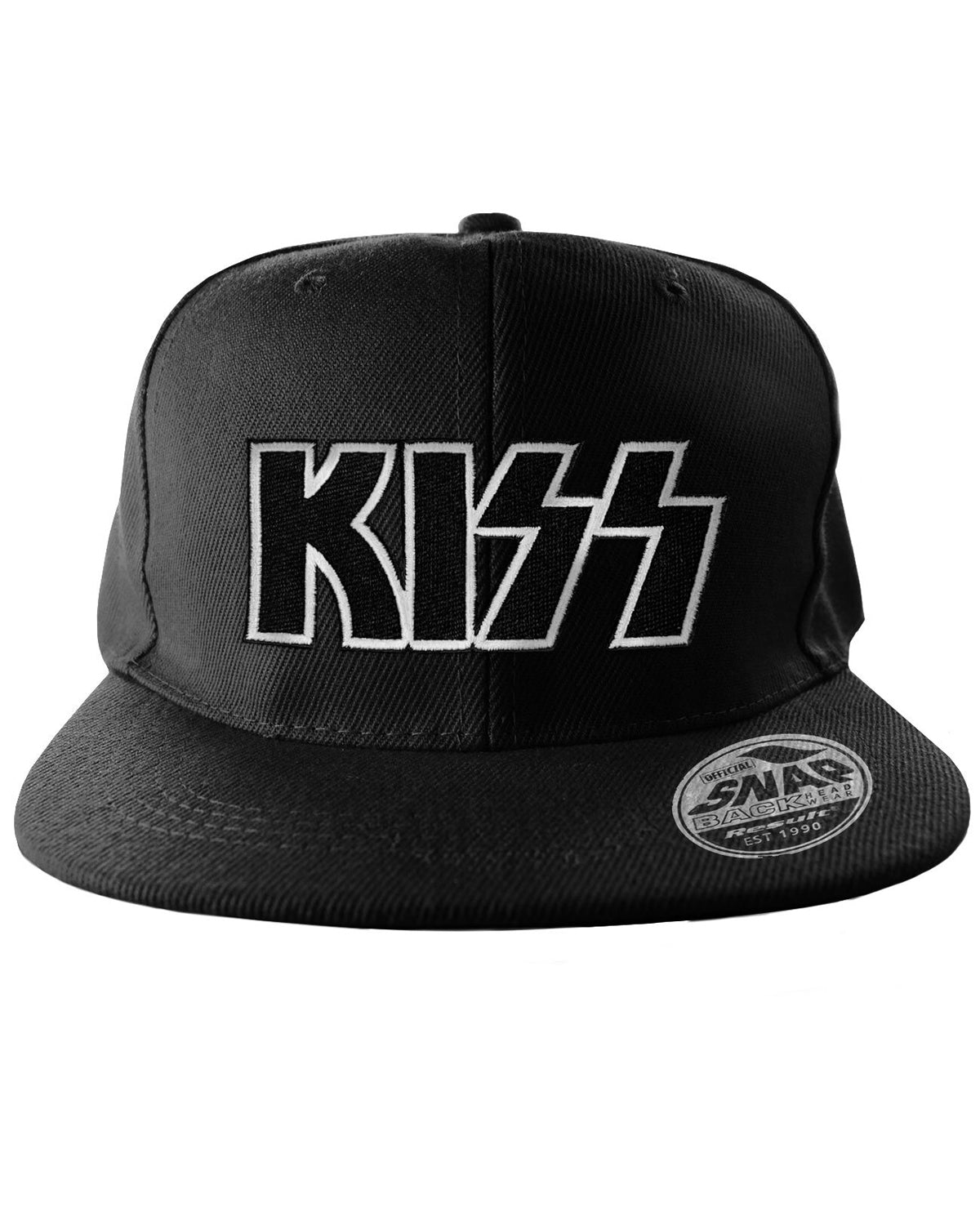 Print Shirt KISS logo snapback - Musta Default Title