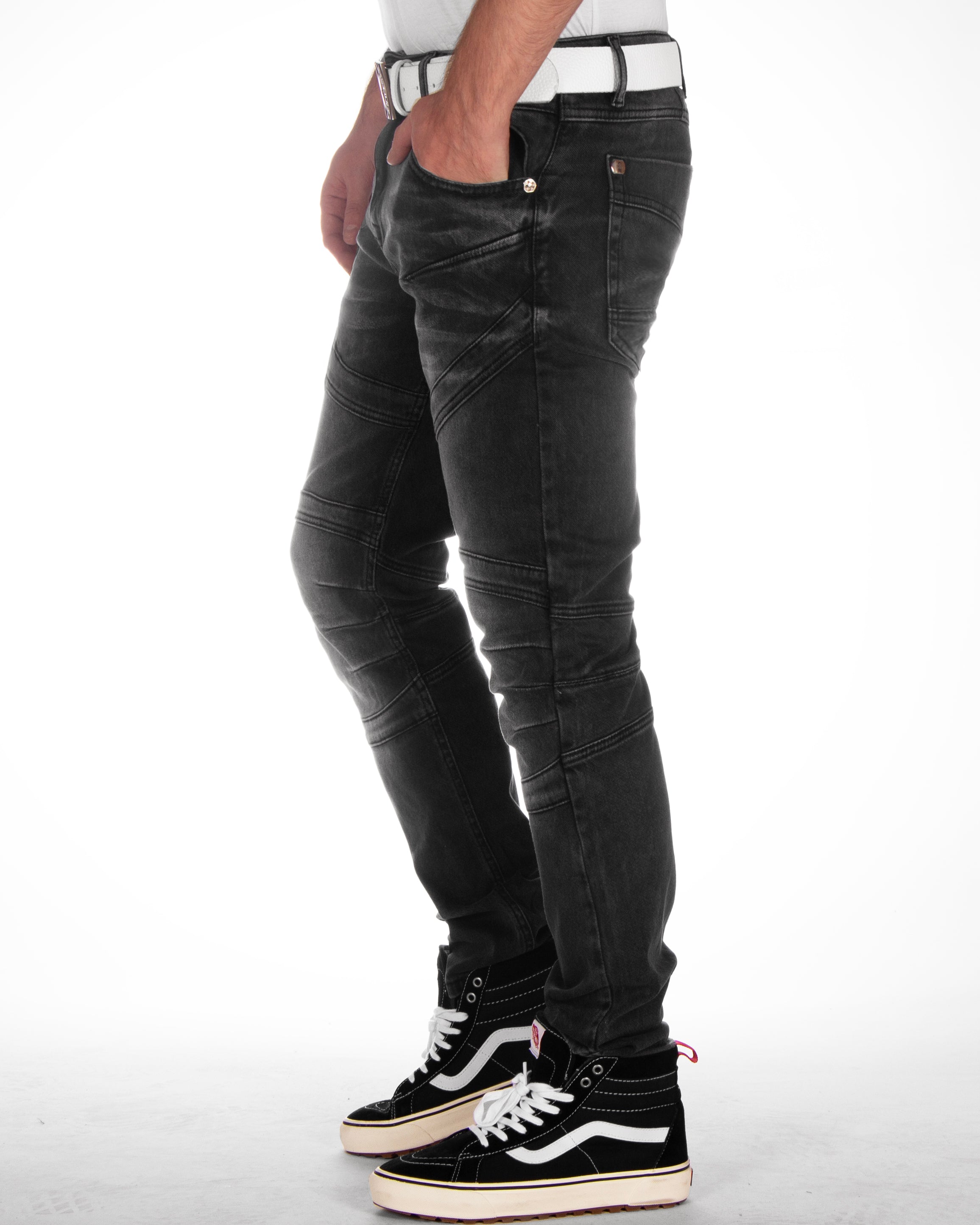 Cipo & Baxx CD876 Ridge farkut - Tummanharmaa