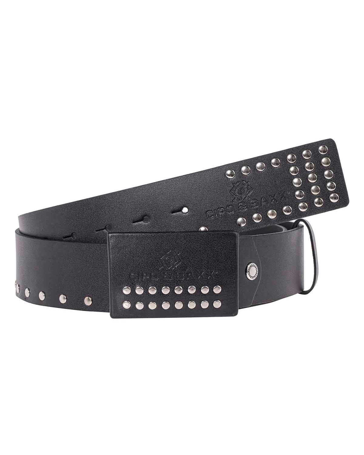 Cipo & Baxx CG163 Rock nahkavyö - Musta