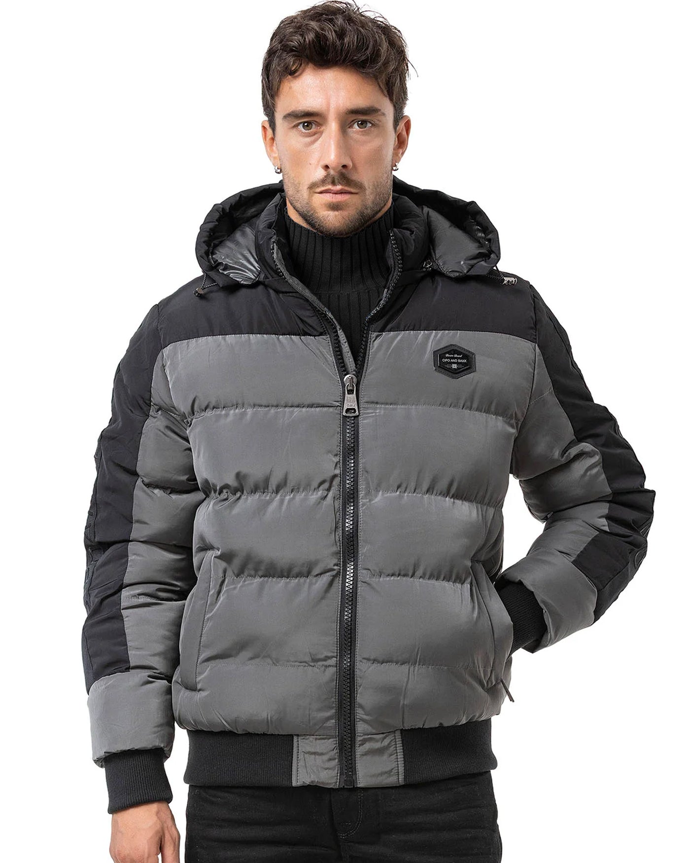 Cipo & Baxx CM177 Ben talvitakki - Harmaa