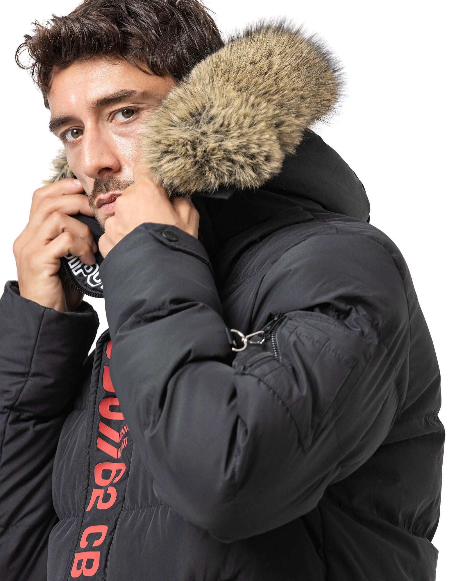 Cipo & Baxx CM227 Jaxon talvitakki - Musta