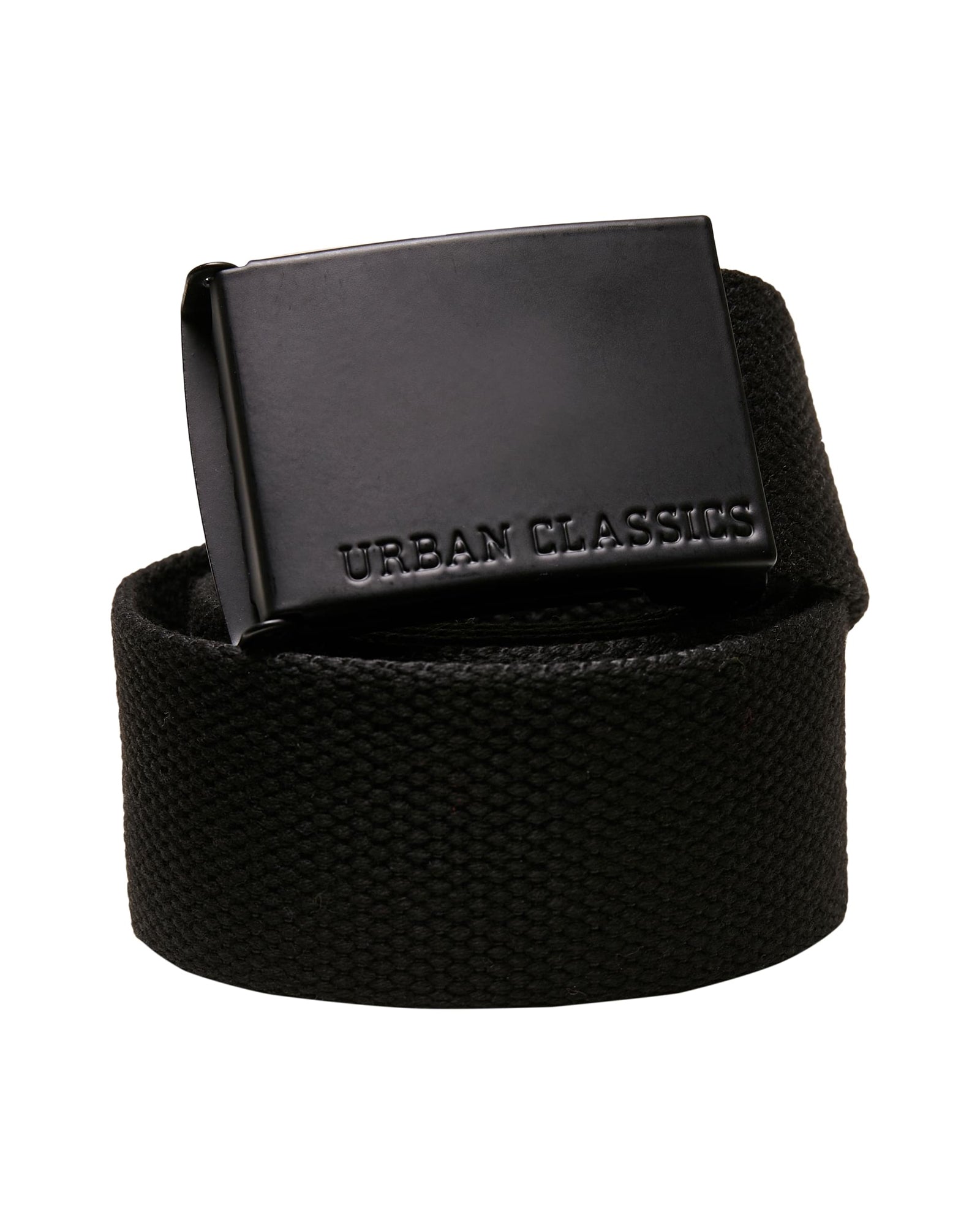 Urban Classics Coloured kangasvyö 140cm - Musta