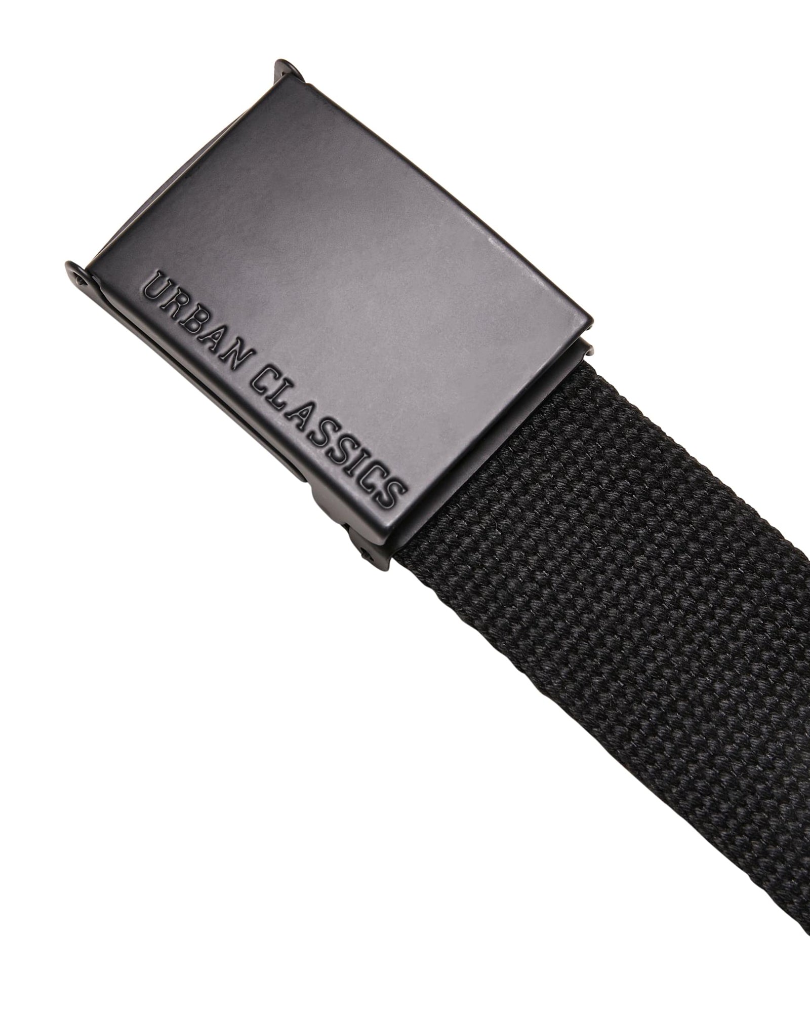 Urban Classics Coloured kangasvyö 140cm - Musta