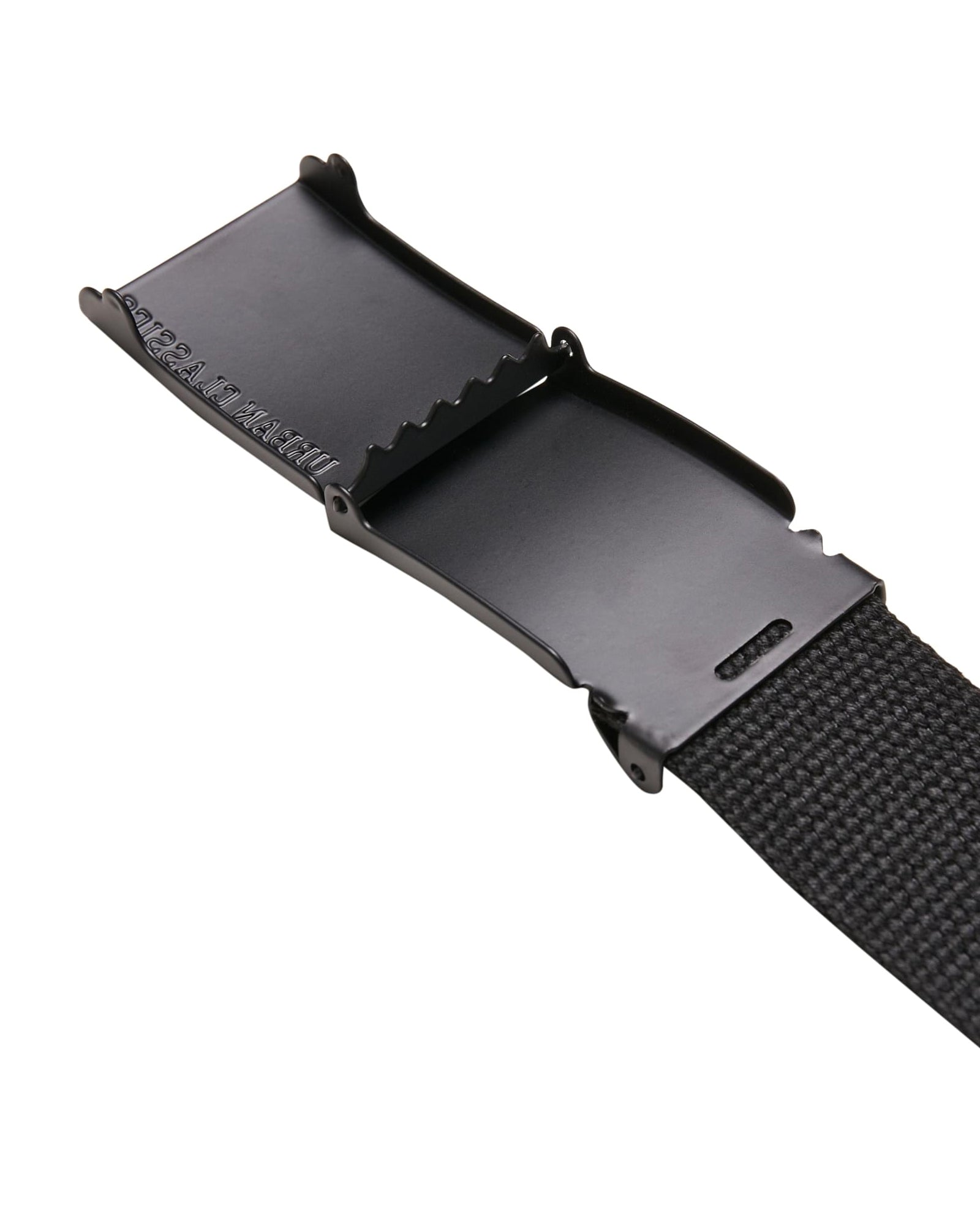 Urban Classics Coloured kangasvyö 140cm - Musta