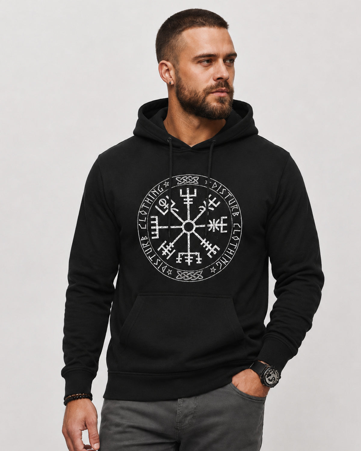 Viking Compass huppari - Musta