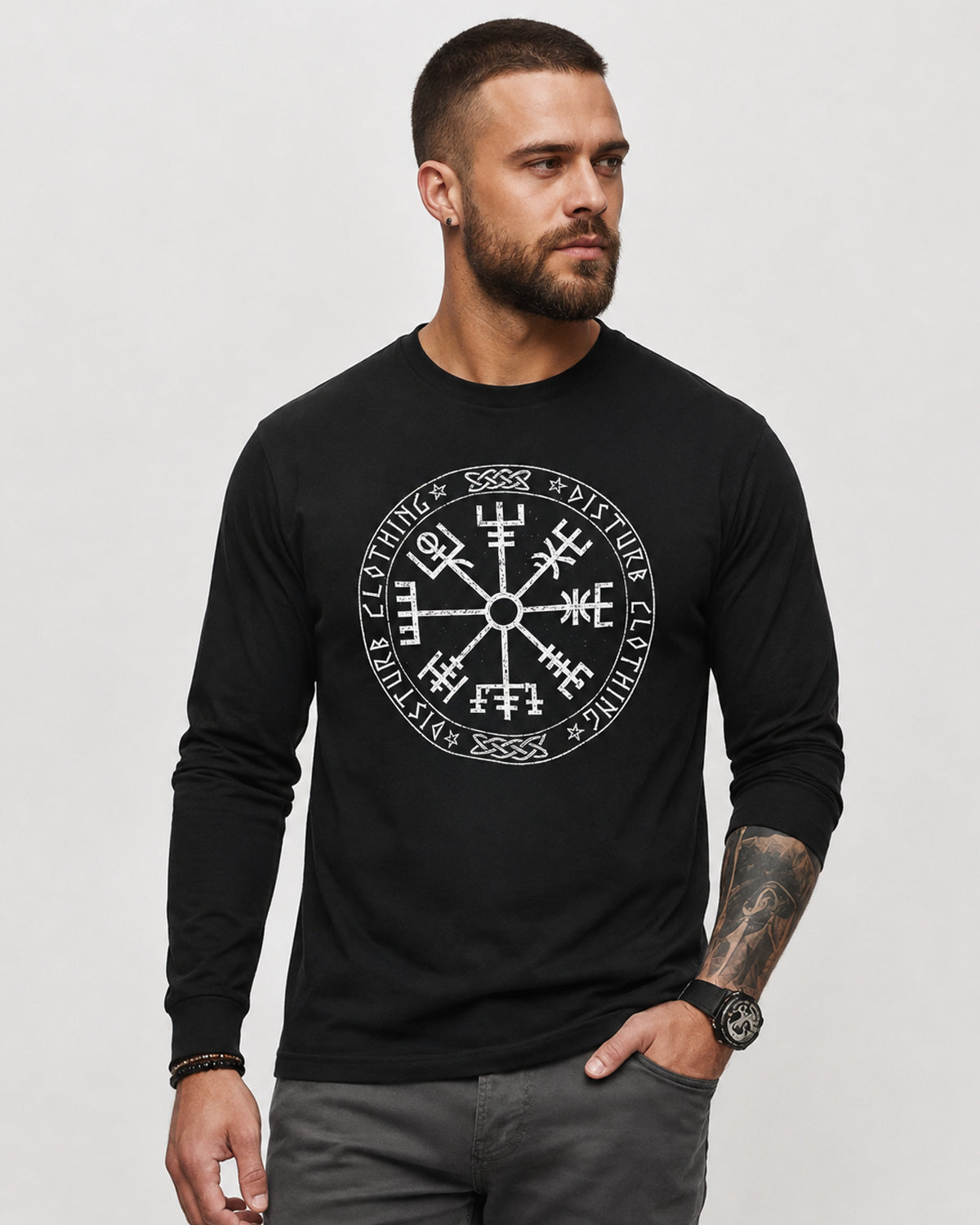 Viking Compass longsleeve - Black