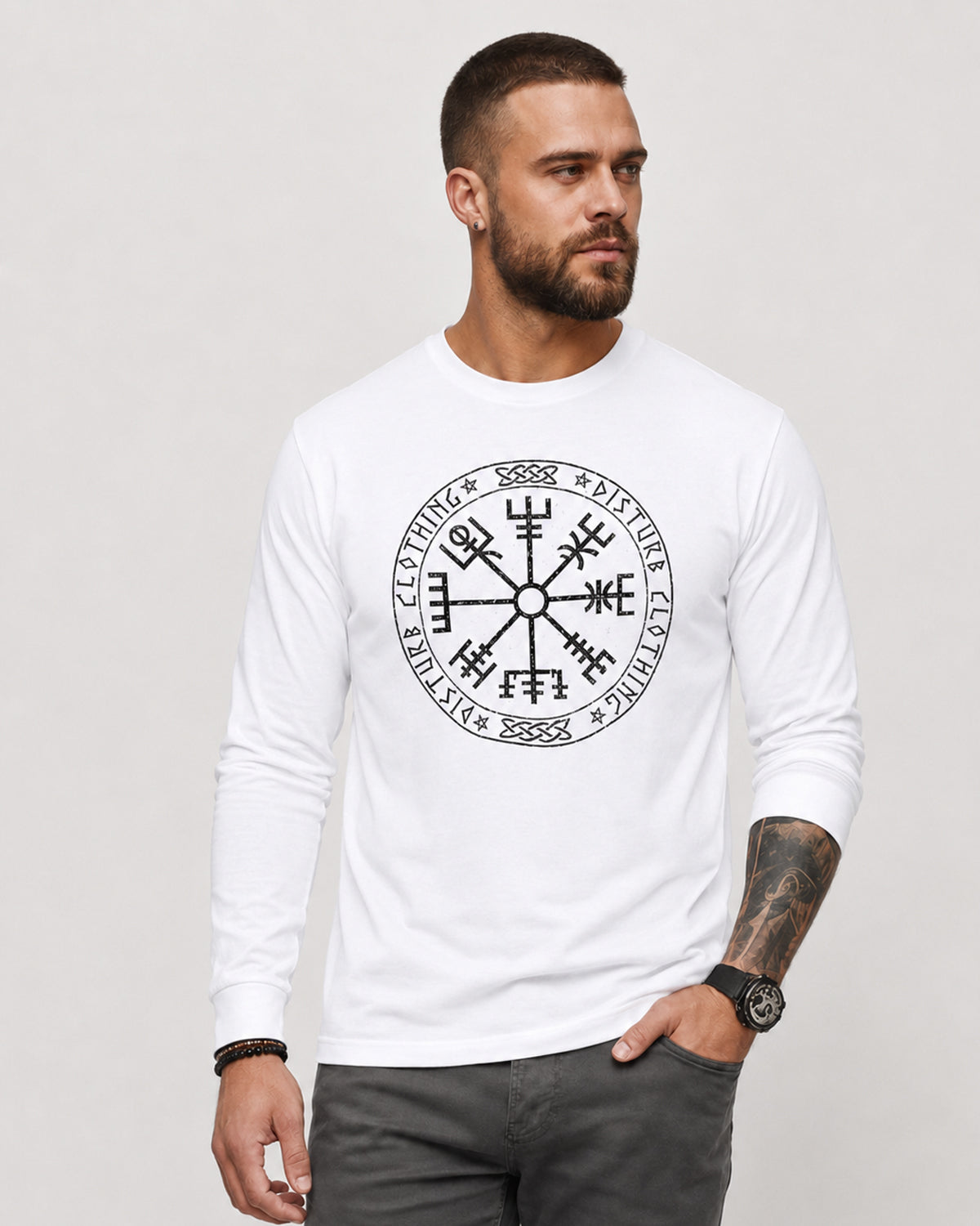 Viking Compass pitkähihainen - Valkoinen