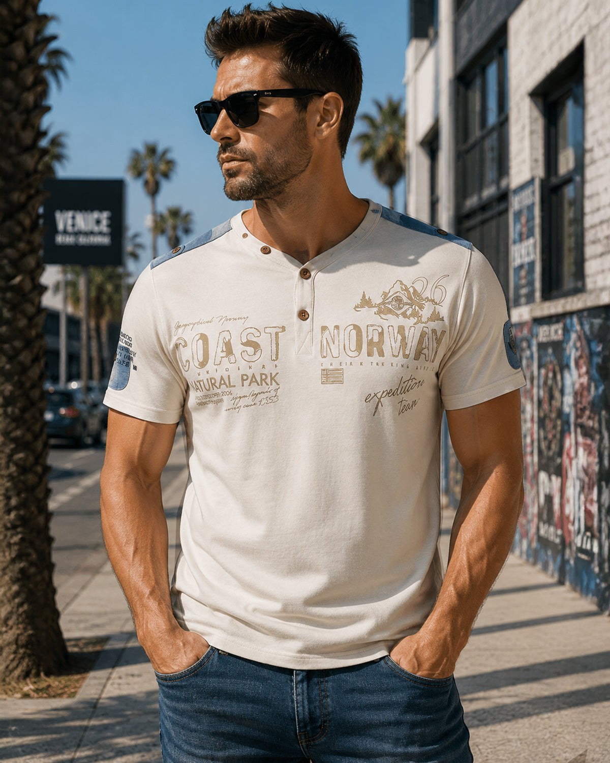 Jantonio t-shirt - Beige