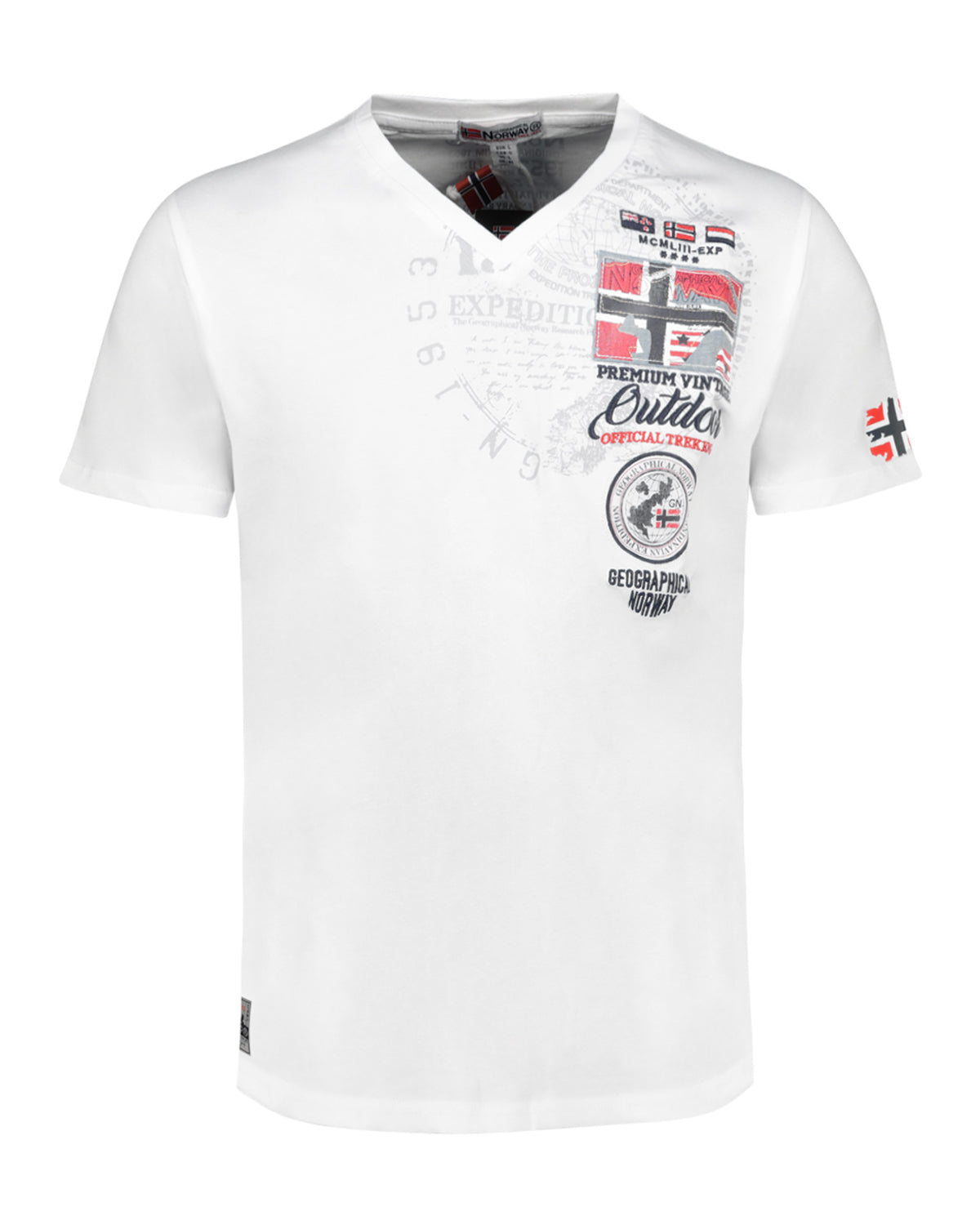 Geographical Norway Jotham t-paita - Valkoinen